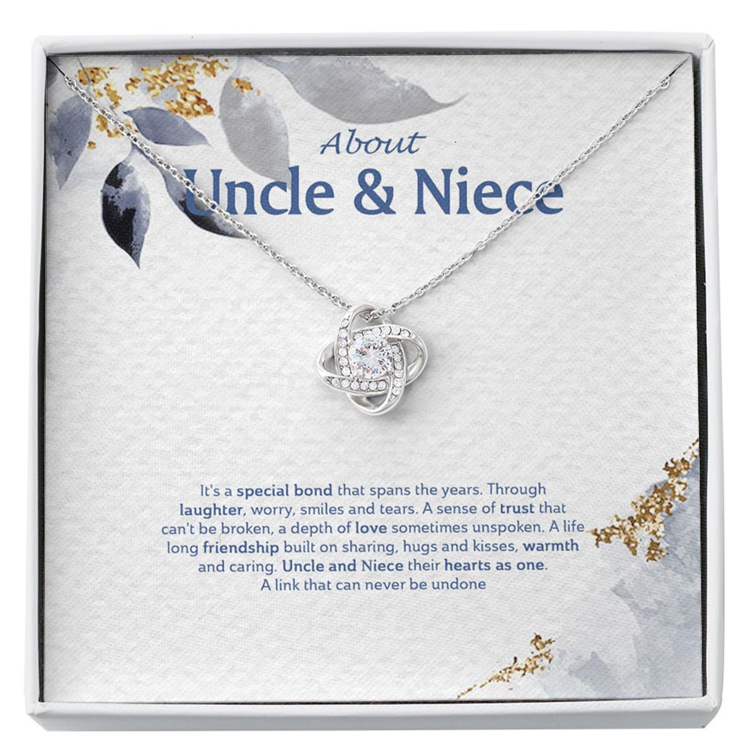 Uncle Necklace, Niece Necklace, Uncle Niece Gift Necklace, Necklace Gift For Niece From Uncle, Wedding Gift From Uncle Custom Necklace