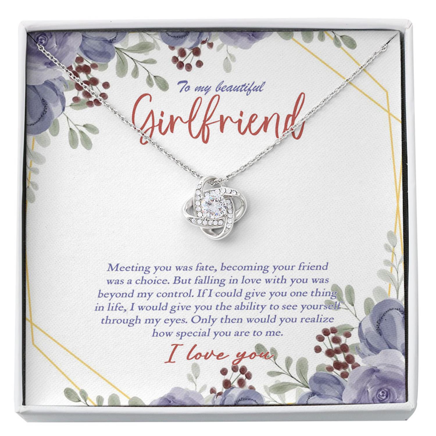 Girlfriend Necklace Gift, Necklace For Girlfriend, Girlfriend Jewelry, Girlfriend Gift, Girlfriend Anniversary, Valentine's, Custom Necklace