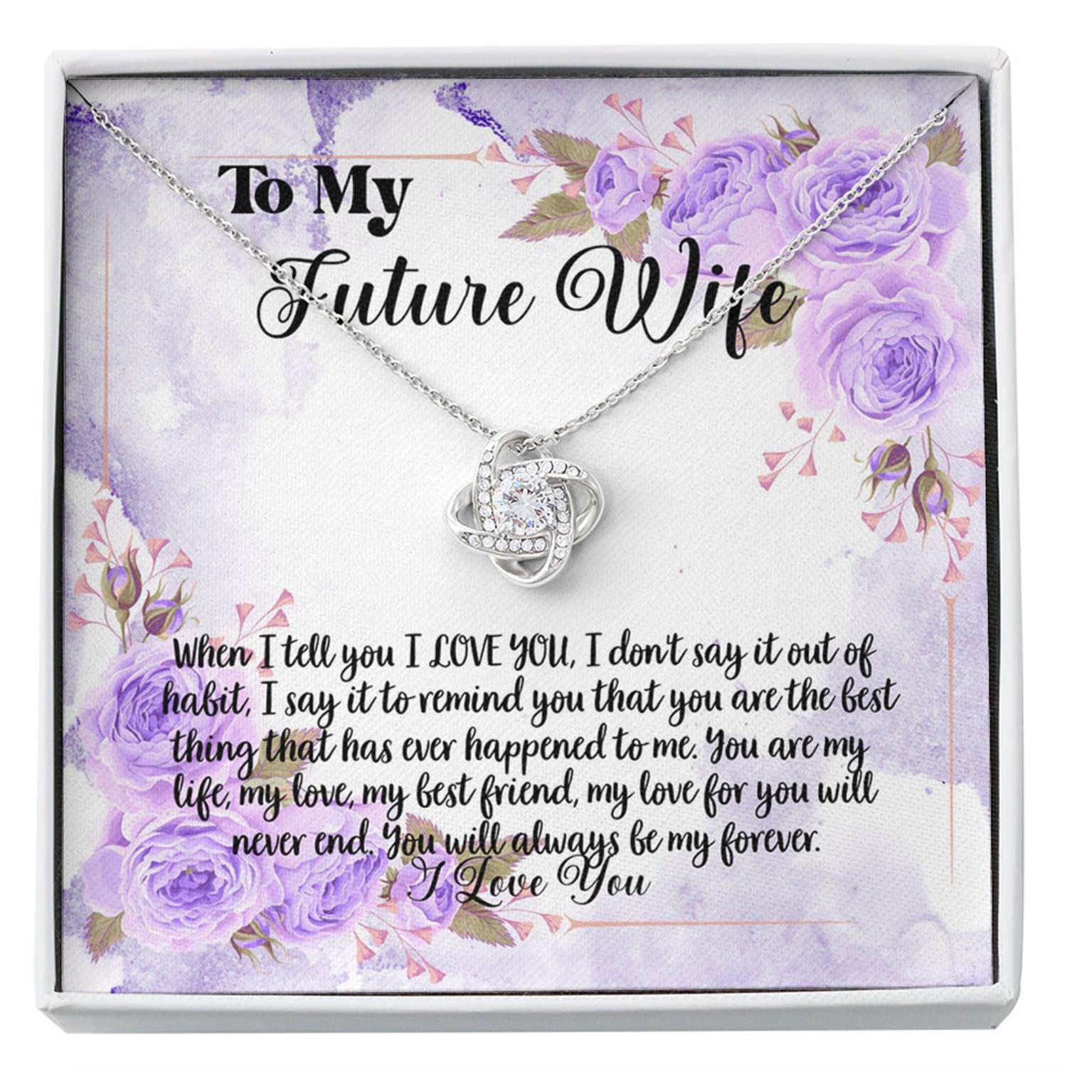 Future Wife Necklace, To My Future Wife Necklace Gift, Necklace For Fianc�e, Necklace For Her Anniversary, Gift For Her, Gift For Engaged Custom Necklace