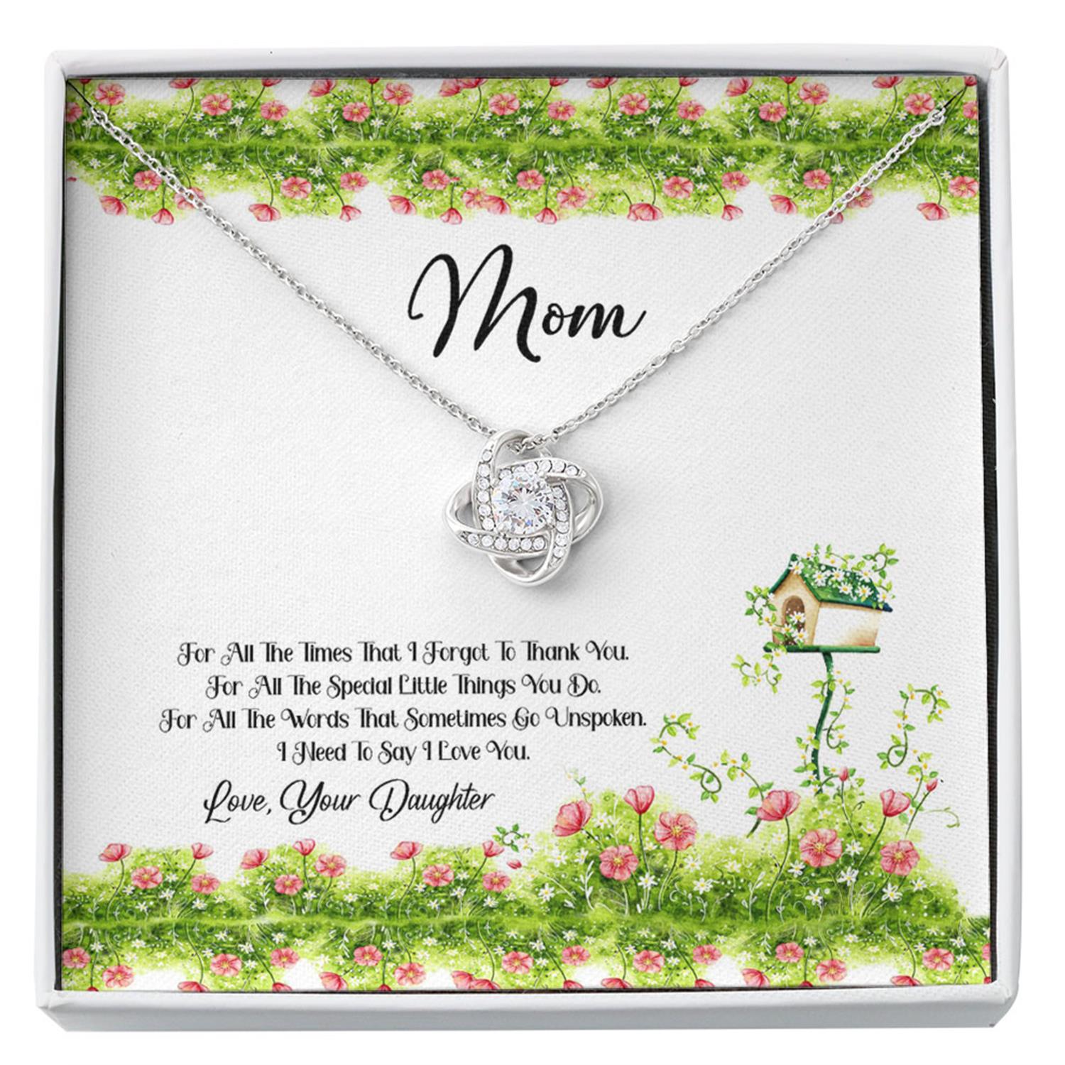 Mom Necklace, Mother Daughter Gift Necklace, Gifts For Mom From Daughter Custom Necklace