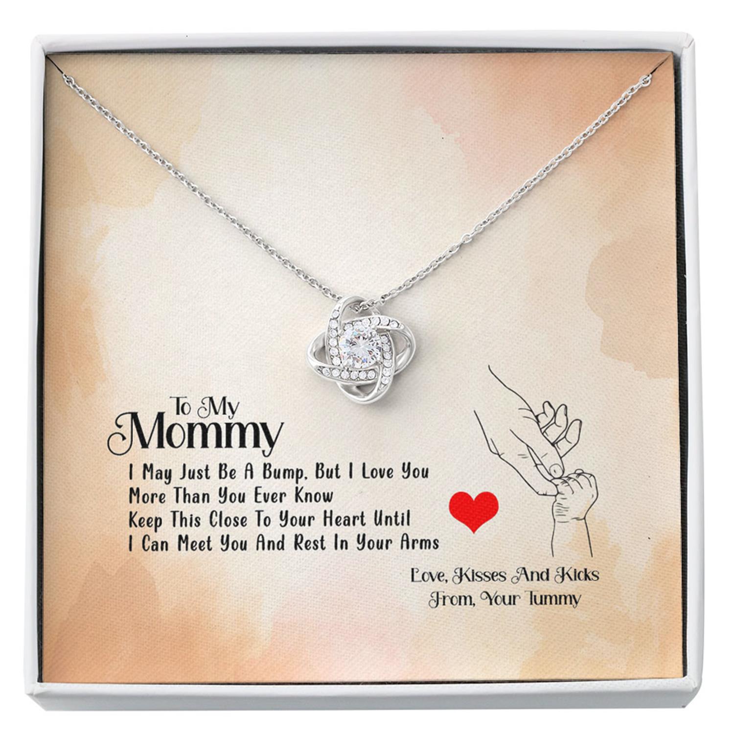 Mommy Necklace, New Mom Necklace, Baby Shower, Push Gift For First Time Mom Gift, Pregnancy Custom Necklace