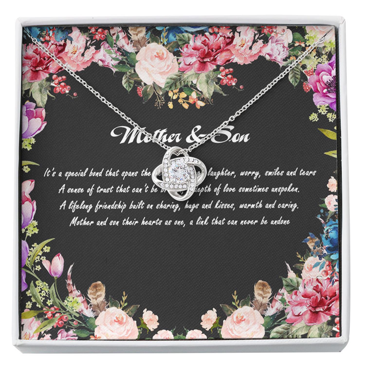 Mother And Son Necklace, Mother's Day Necklace From Son, Mom Gift From Son Custom Necklace