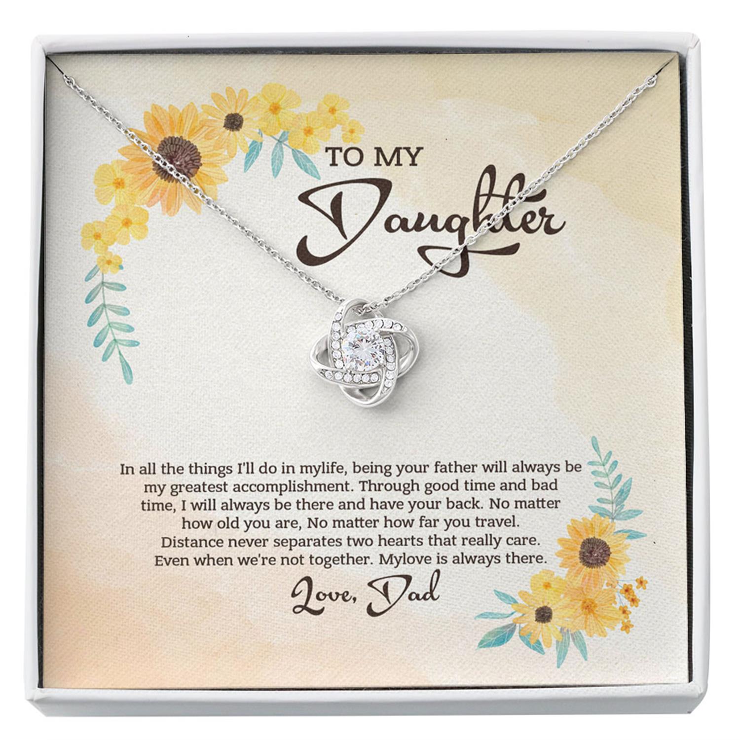 Daughter Necklace, To My Daughter Necklace, Gift For Daughter From Dad, Daughter Father Custom Necklace