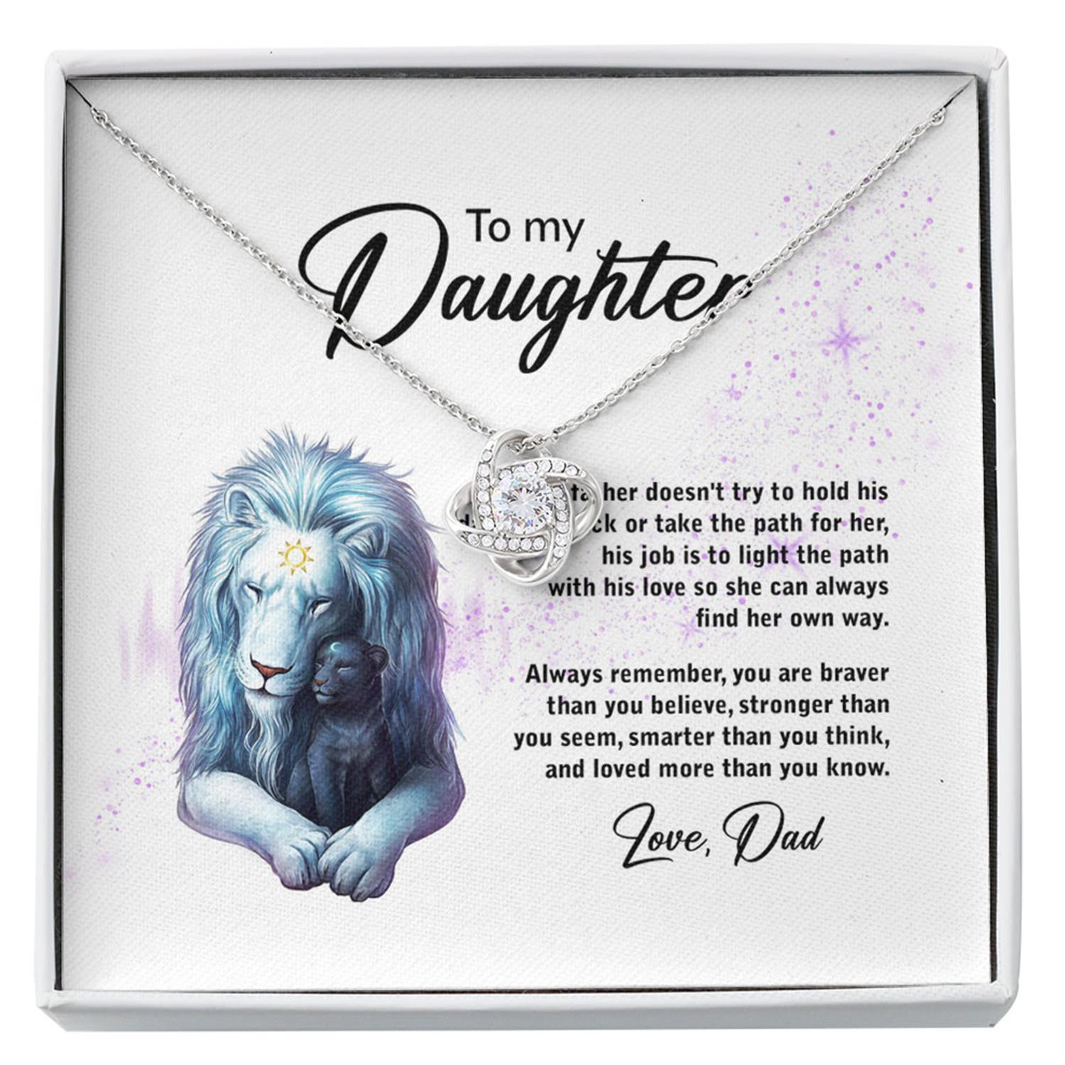 Daughter Necklace, To My Daughter Necklace, Gift For Daughter From Dad, Daughter Father Custom Necklace