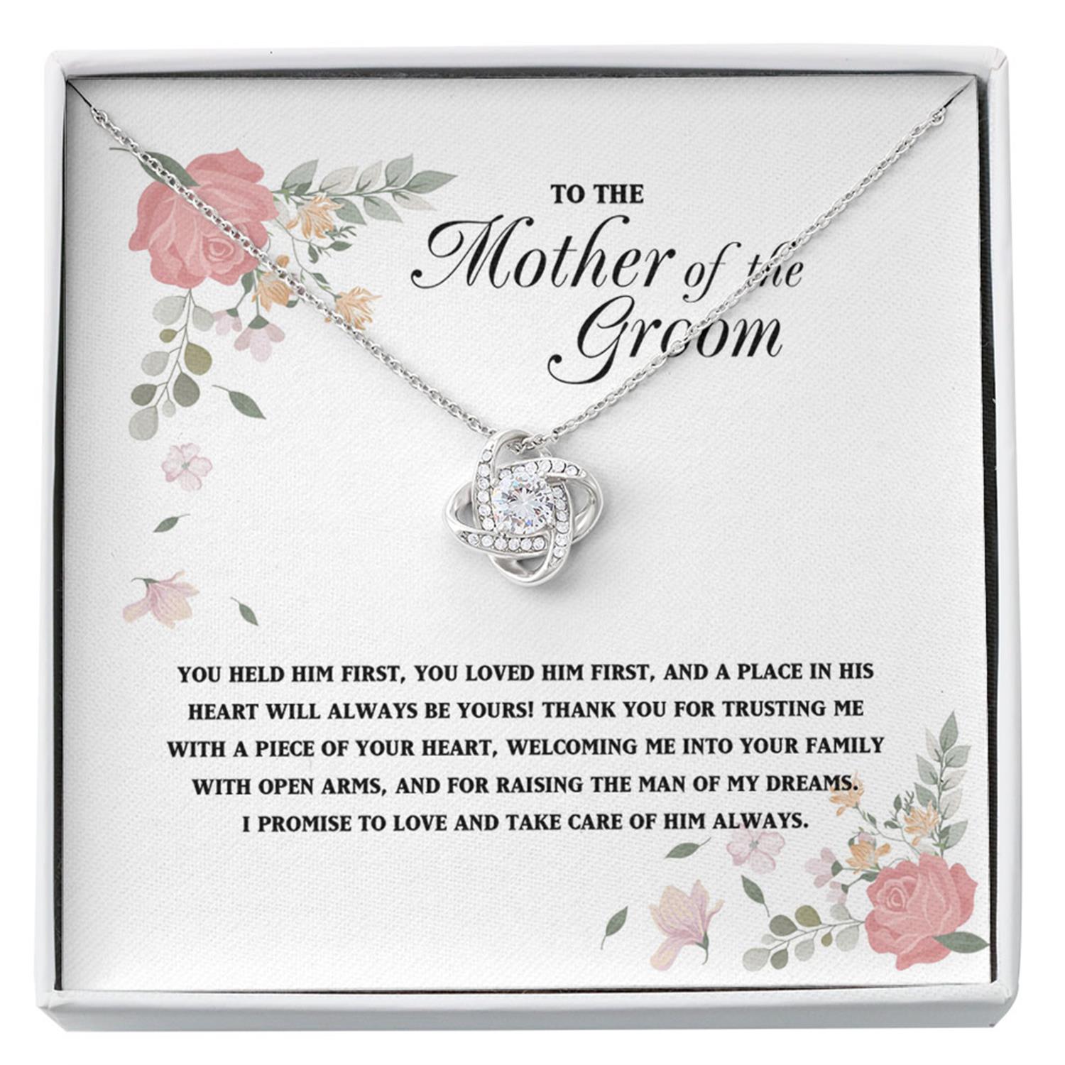 Mother-in-law Necklace, To My Mother In Law On My Wedding Day Necklace, Mother Of The Groom Gift From Bride Custom Necklace