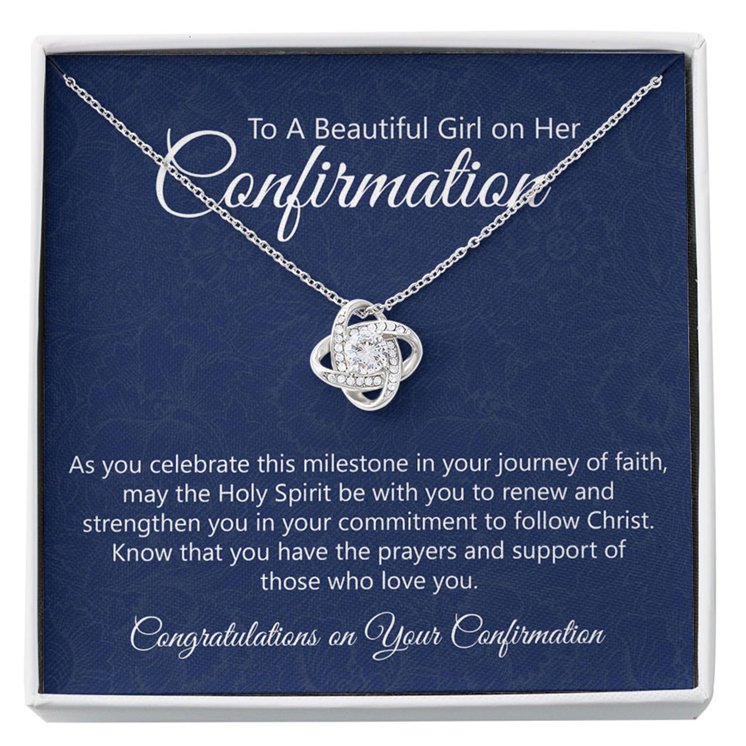 Confirmation Necklace Gifts For Girls, Holy Confirmation For Girls, Christian Faith Custom Necklace