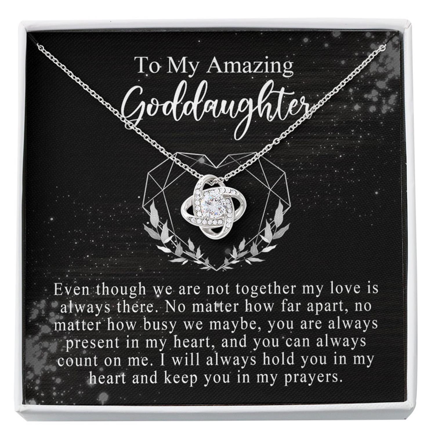Goddaughter Necklace, To My Goddaughter Gift From Godmother Necklace Gift For Baptism, Confirmation, Graduation Custom Necklace