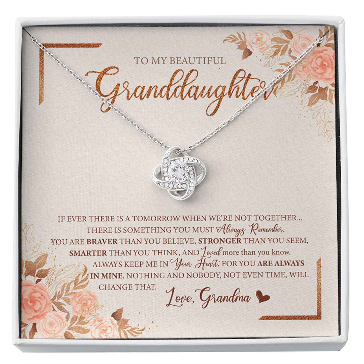 Granddaughter Necklace, To My Granddaughter Necklace, Gift For Granddaughter From Grandmother, Granddaughter Custom Necklace