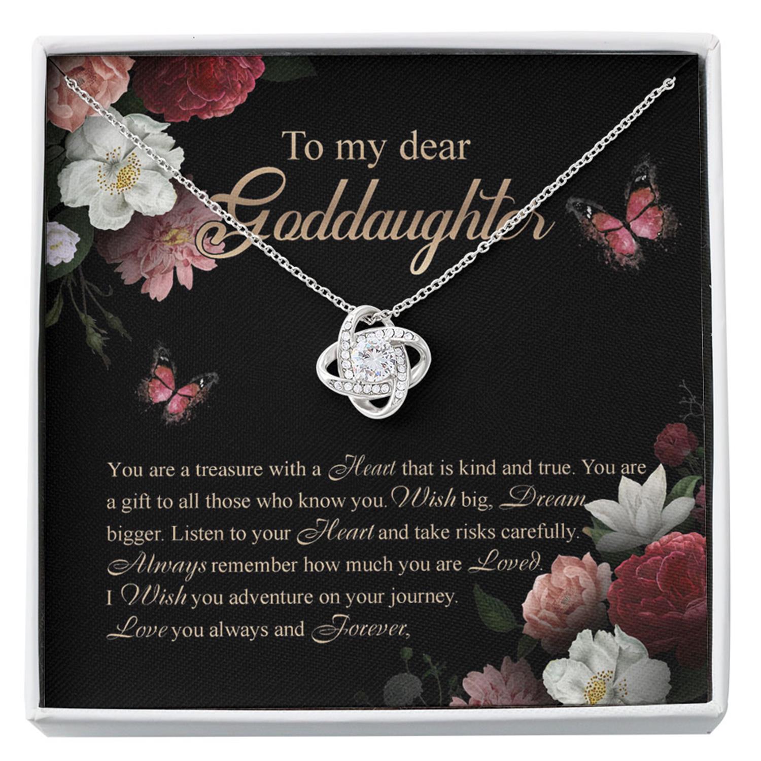 Goddaughter Necklace, Confirmation Gifts For Girls, Goddaughter Gifts From Godmother, Baptism Gift, First Communion Custom Necklace