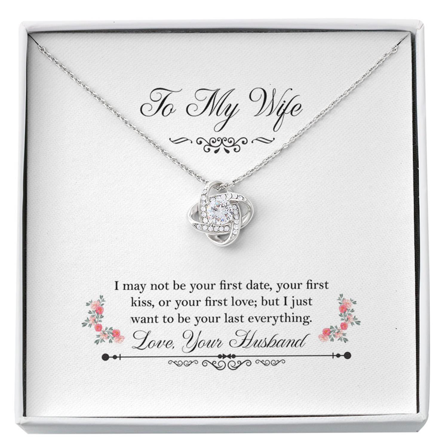 Wife Necklace, 1st Anniversary Necklace Gift For Wife, Gift For Her, Gift From Husband Custom Necklace