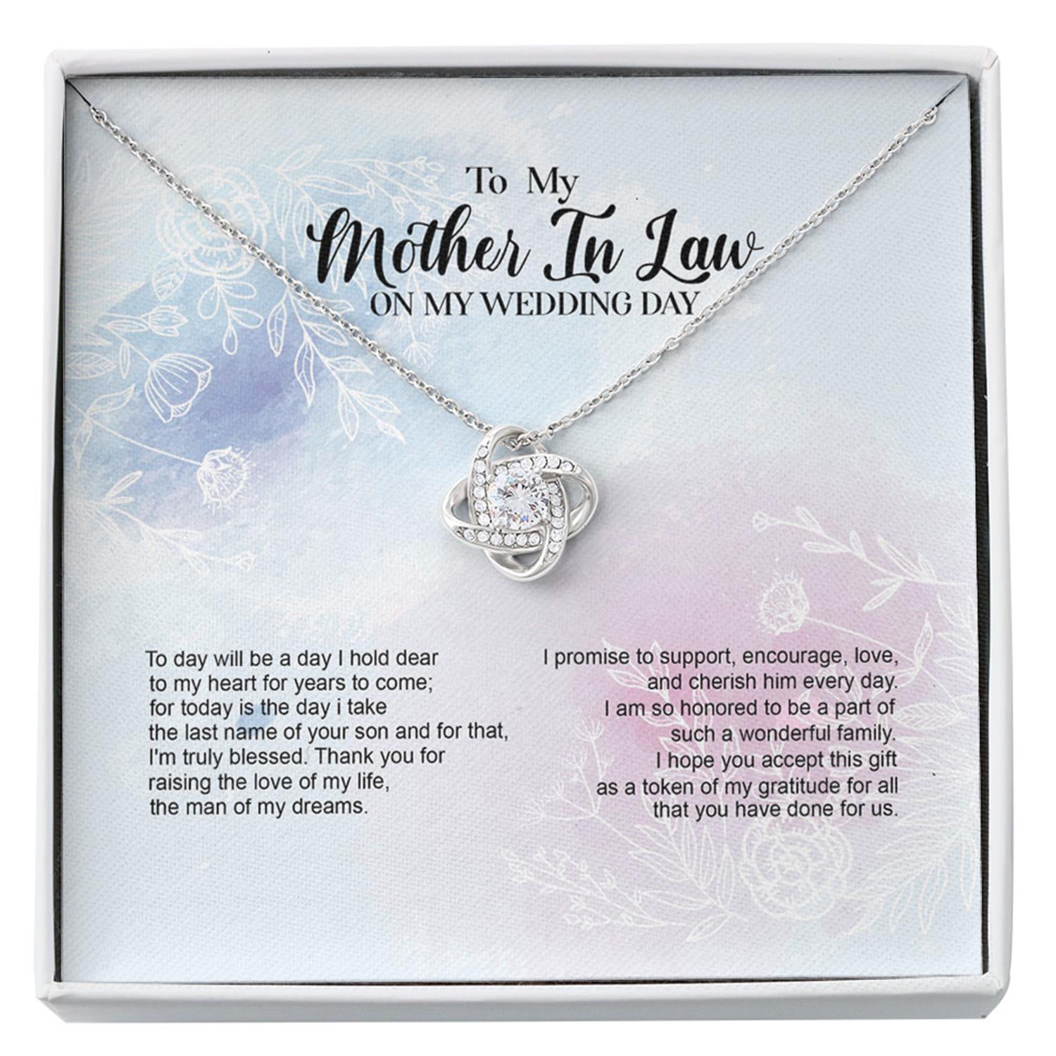 Mother Of The Groom Necklace Gift From Bride, Wedding Gift For Mother In Law, Bridal Party Gifts, Wedding Gift Custom Necklace