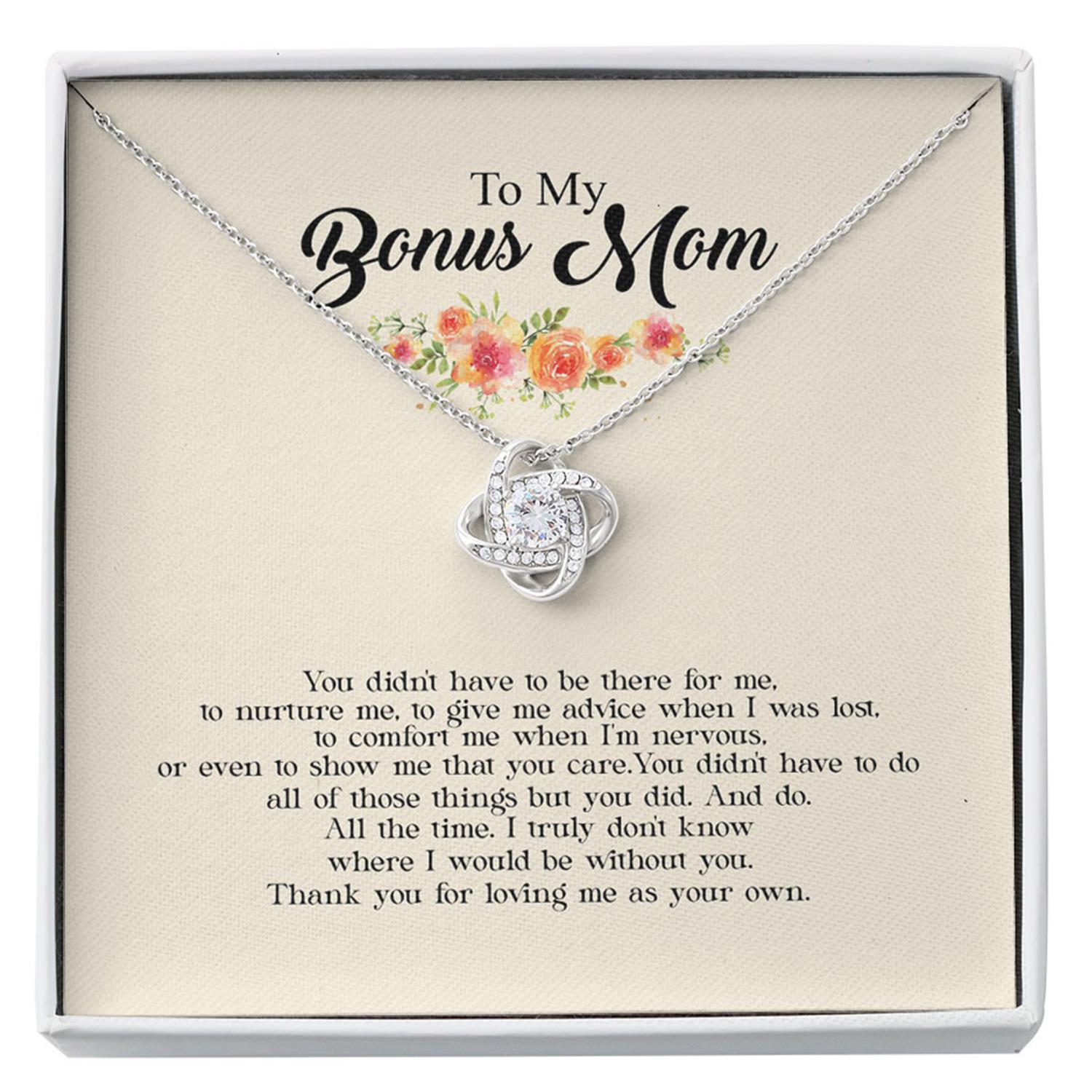 Bonus Mom Necklace Gift, Mother's Day Necklace For Step Mom, Stepmother Necklace, Second Mom ,Adoptive Mom, Foster Mom Gift, Christmas Custom Necklace