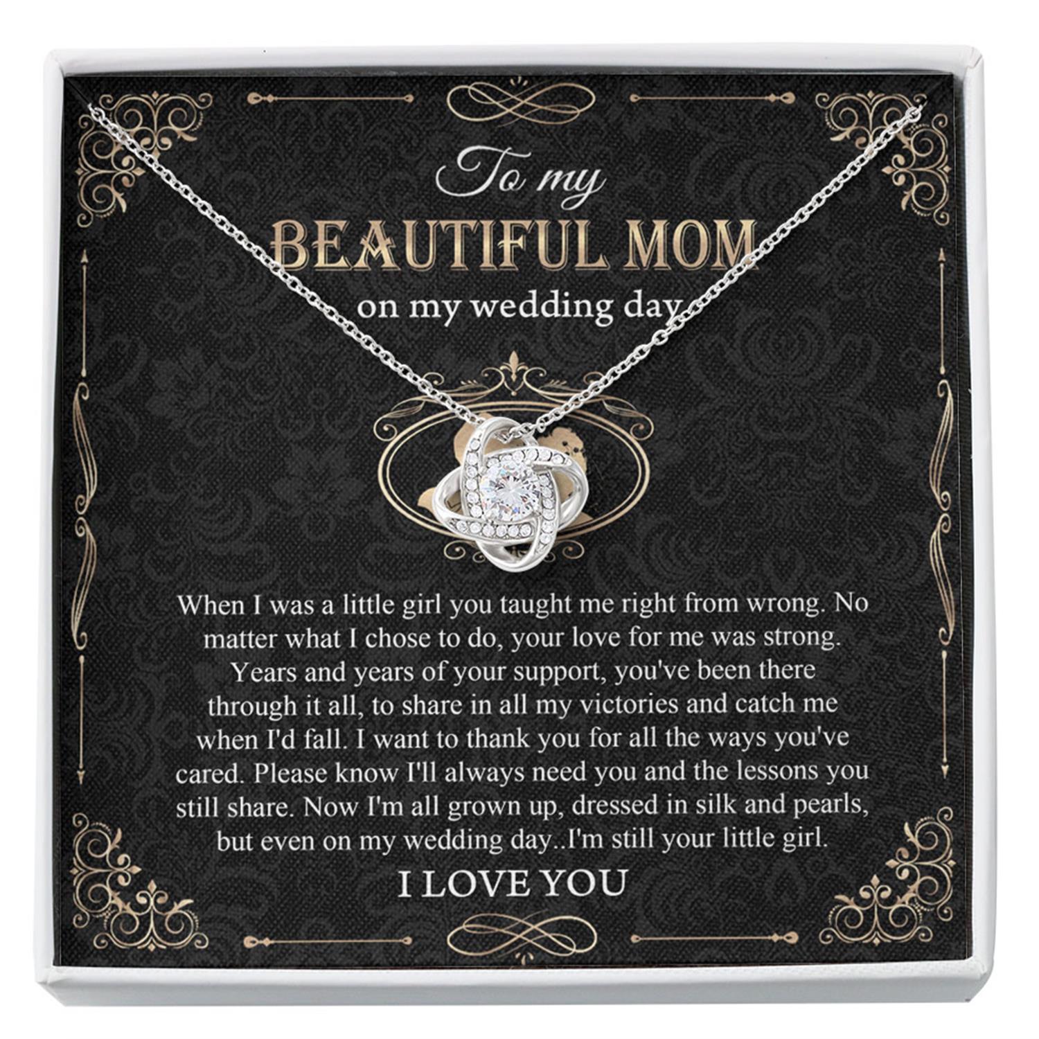 Mom Necklace, Mother Of The Bride Gift From Daughter Mother Of The Bride Necklace From Bride Gift Mom Of Bride Present To Mom From Bride Custom Necklace