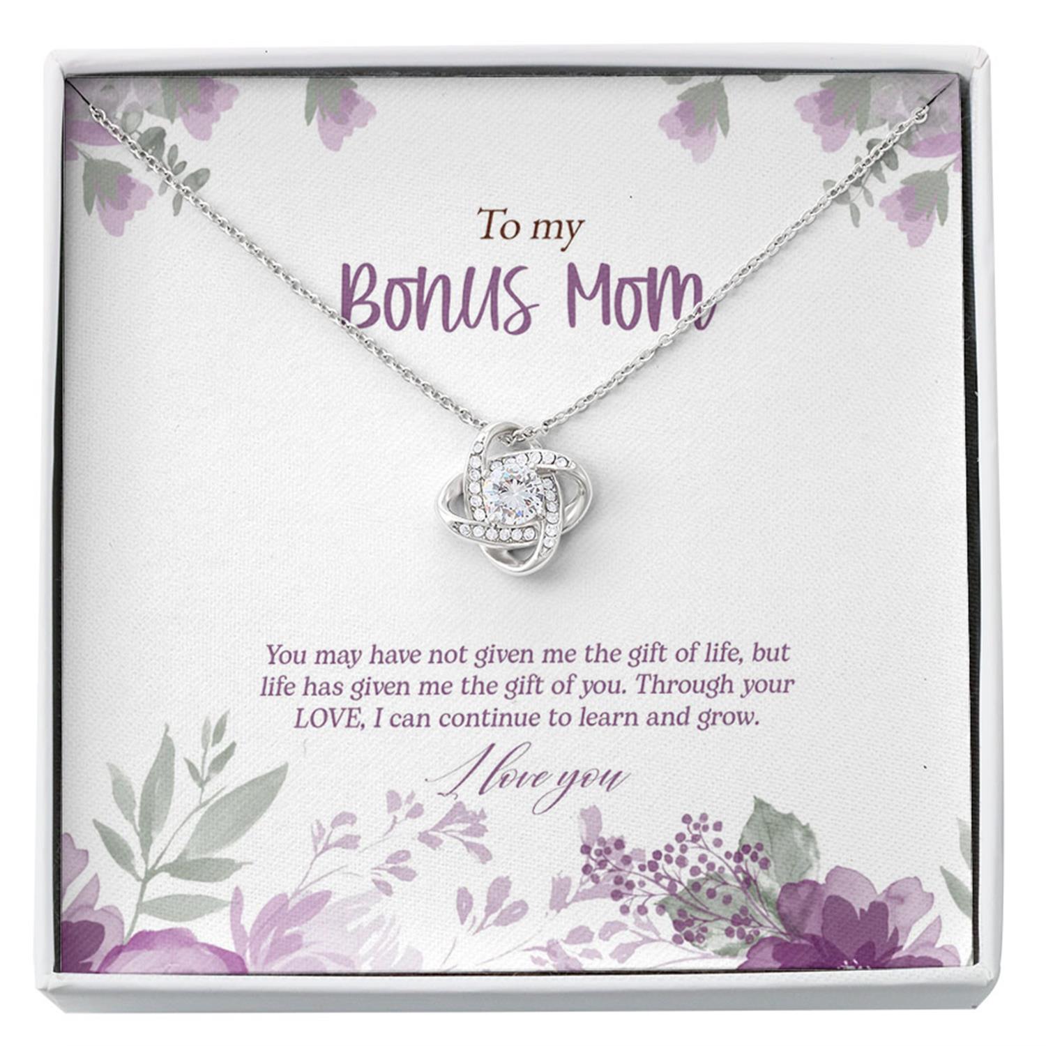 Stepmom Necklace, To My Bonus Mom Necklace, The Gift Of You, Bonus Mom Gift, Stepmom Gift From Bride Custom Necklace