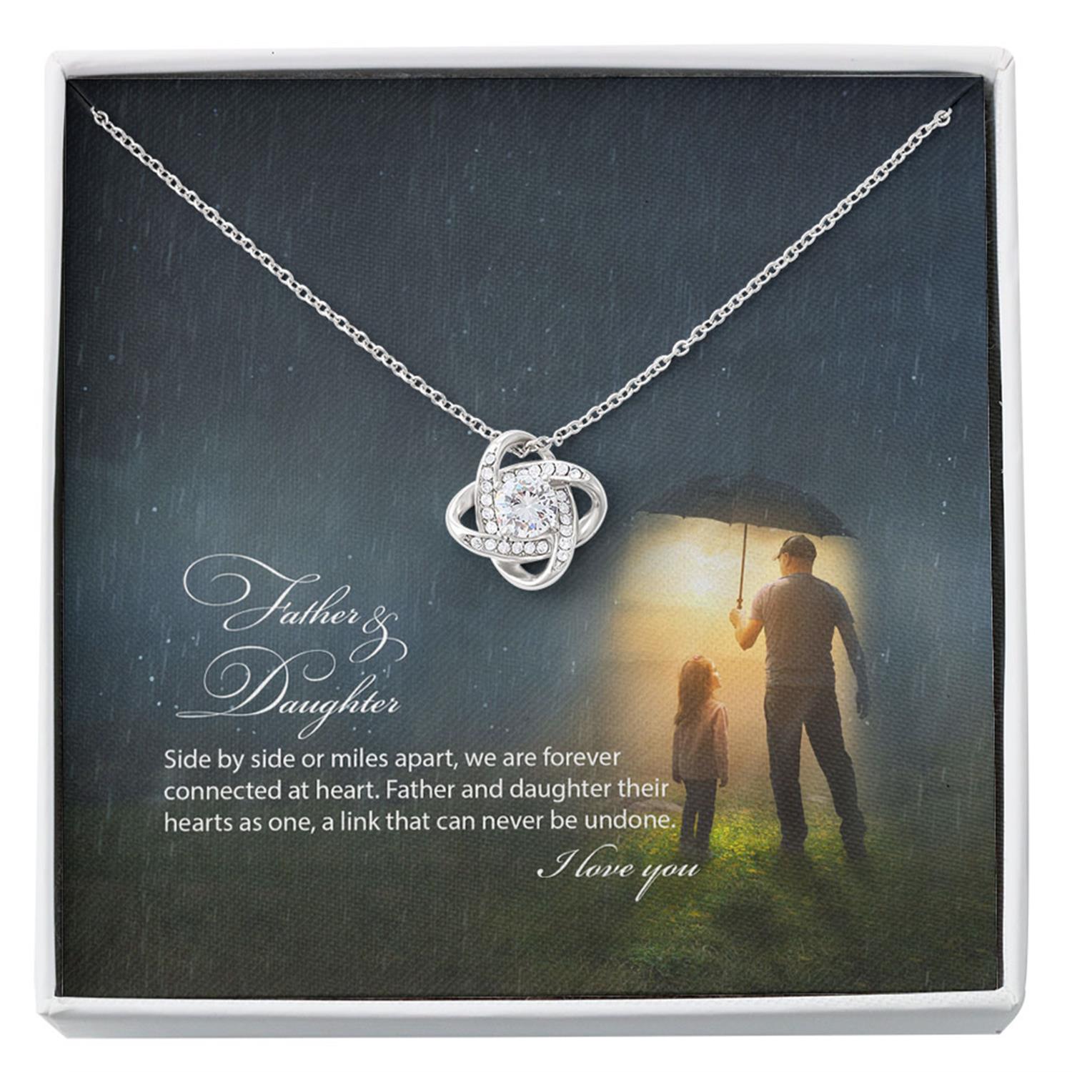 Father & Daughter Necklace, Necklace For Daughter From Dad, Daughter Gift, For Daughter Custom Necklace