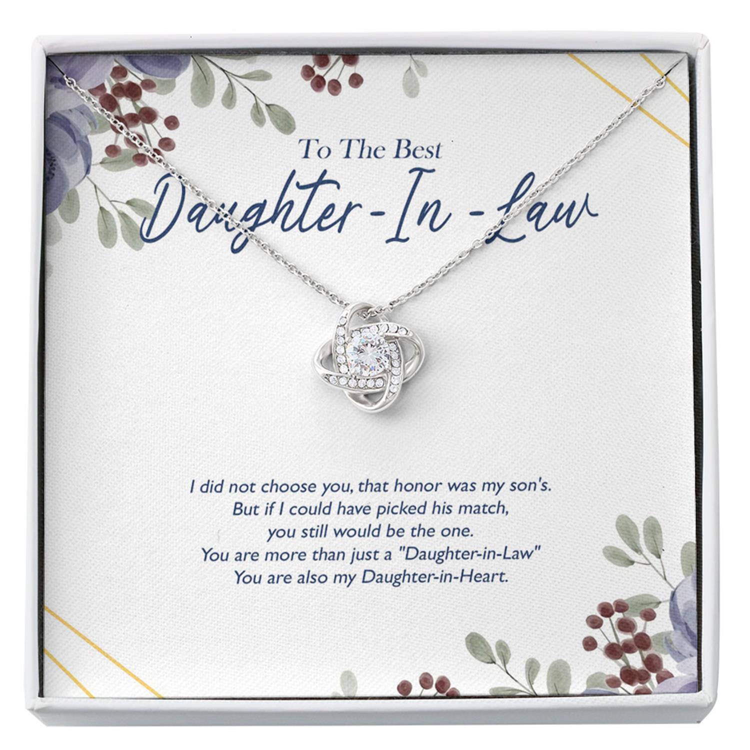 Daughter In Law Necklace, To My Daughter-In-Law, My Daughter-In-Necklace Bonus Daughter Gift, Daughter-In-Law Necklace, Daughter-In-Law Custom Necklace