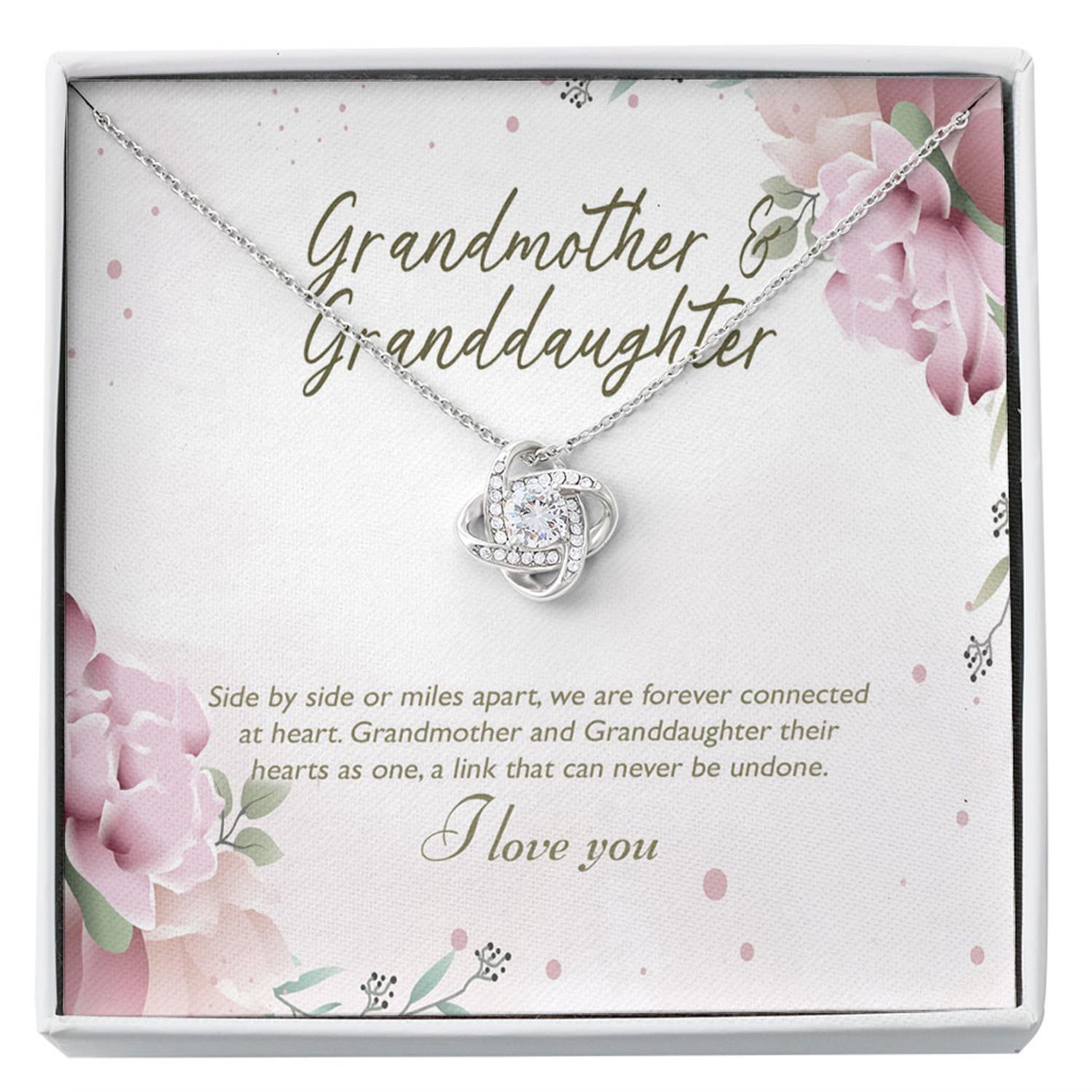 Grandmother Necklace, Grandmother & Granddaughter Necklace, Necklace For Grandma From Granddaughter, Granddaughter Gift Custom Necklace