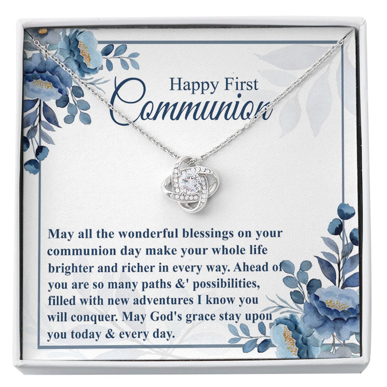 First Communion Gift Necklace, For First Communion Gift First Holy Communion, 1st Communion, Girl First Communion Custom Necklace