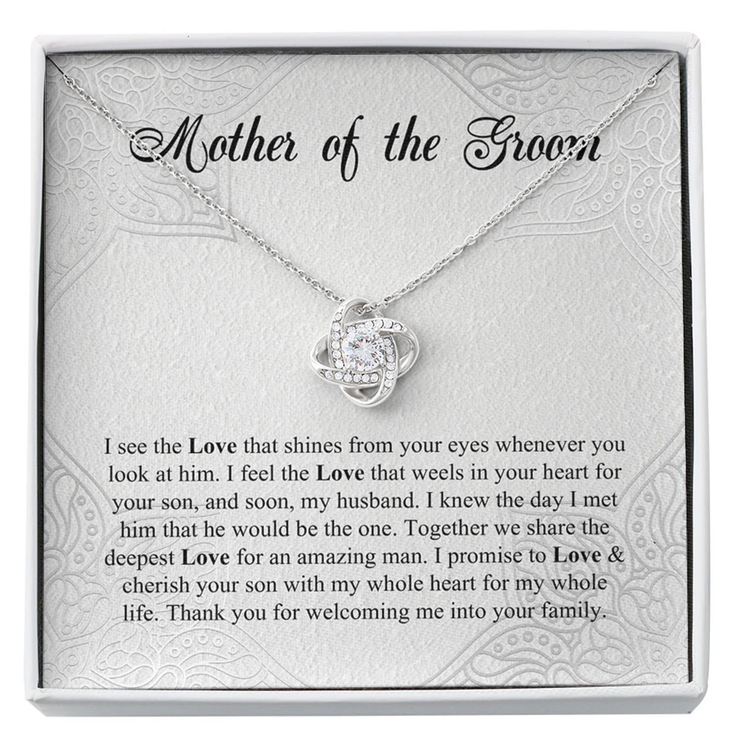 Mother Of The Groom Gift Necklace, Wedding Gift, Bridal Party, Rehearsal Dinner, Man Of My Dreams, Parent Of Groom, Wedding Day, Gift For Daughter Custom Necklace