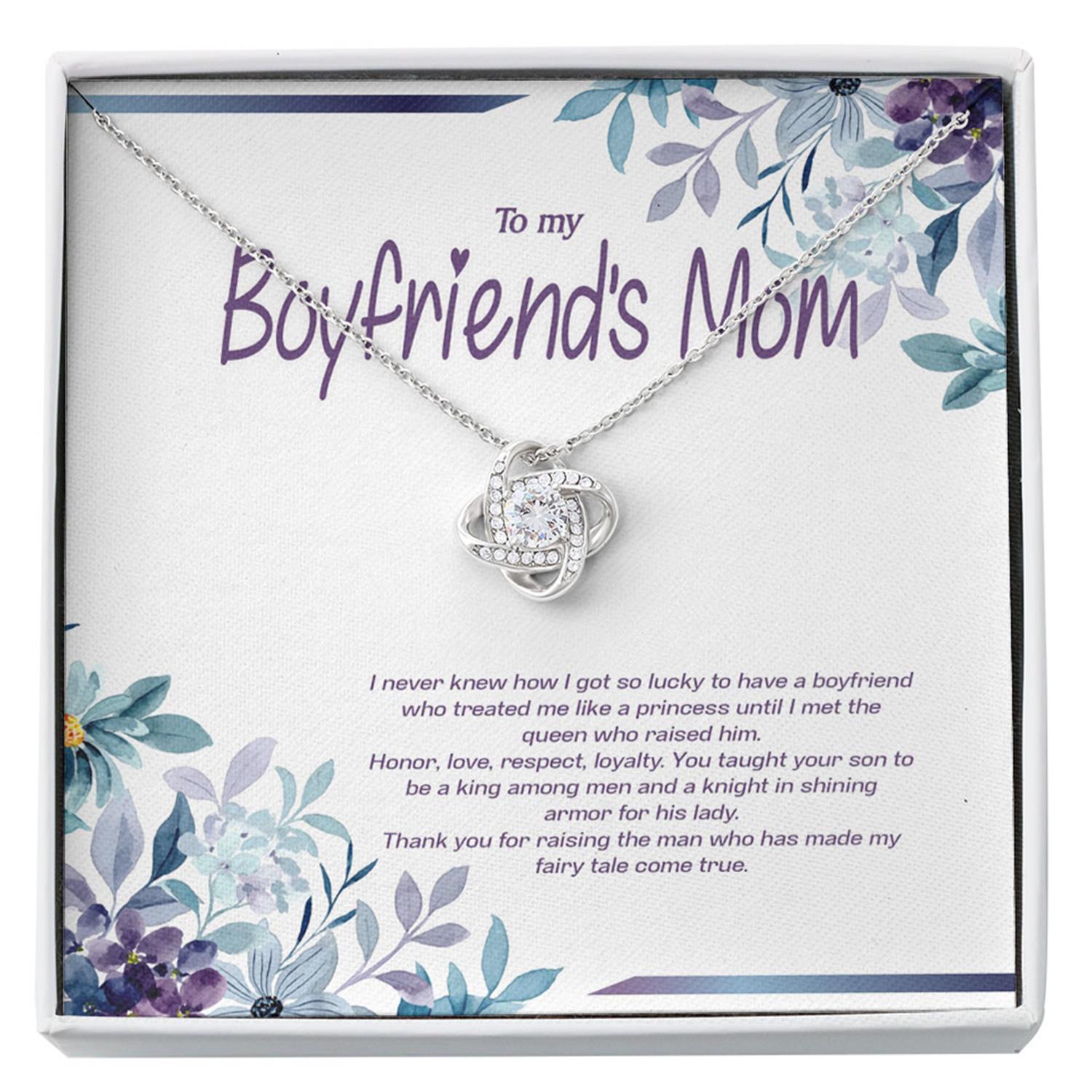 Mother Of The Groom Necklace, Gift To My Boyfriend's Mom Necklace With Gift Box, Boyfriends Mom Custom Necklace