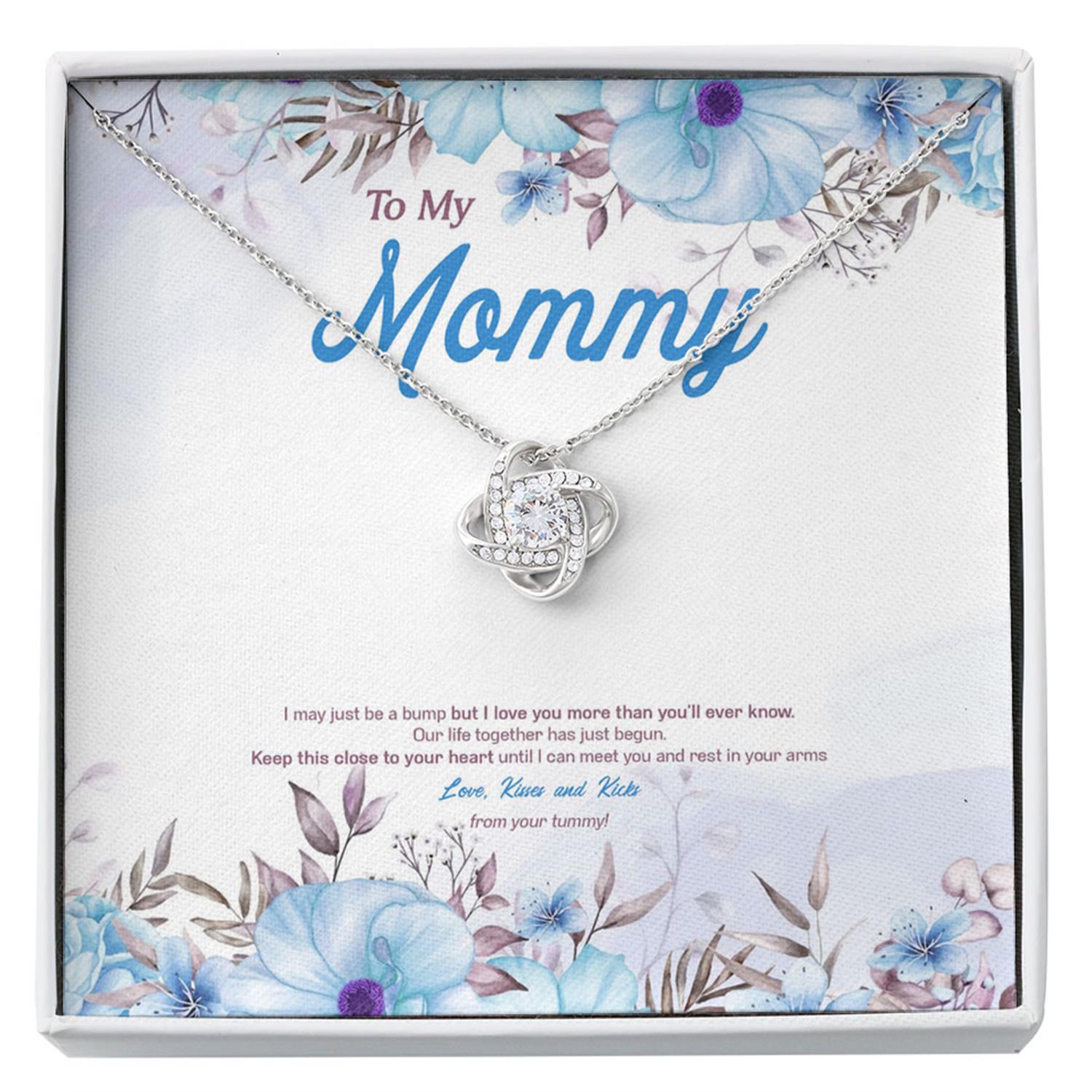 Mommy Necklace, To My Mommy, Love From Baby Bump Necklace, Mommy, Gifts On Anniversary, Holiday Gifts Custom Necklace