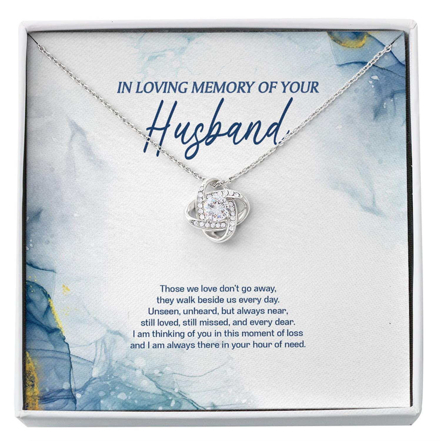 Loss Of Husband Necklace Gift, Husband Remembrance Necklace, Sympathy Gift, Husband Memorial Gift, Keepsake Gift, Bereavement Gift, Custom Necklace
