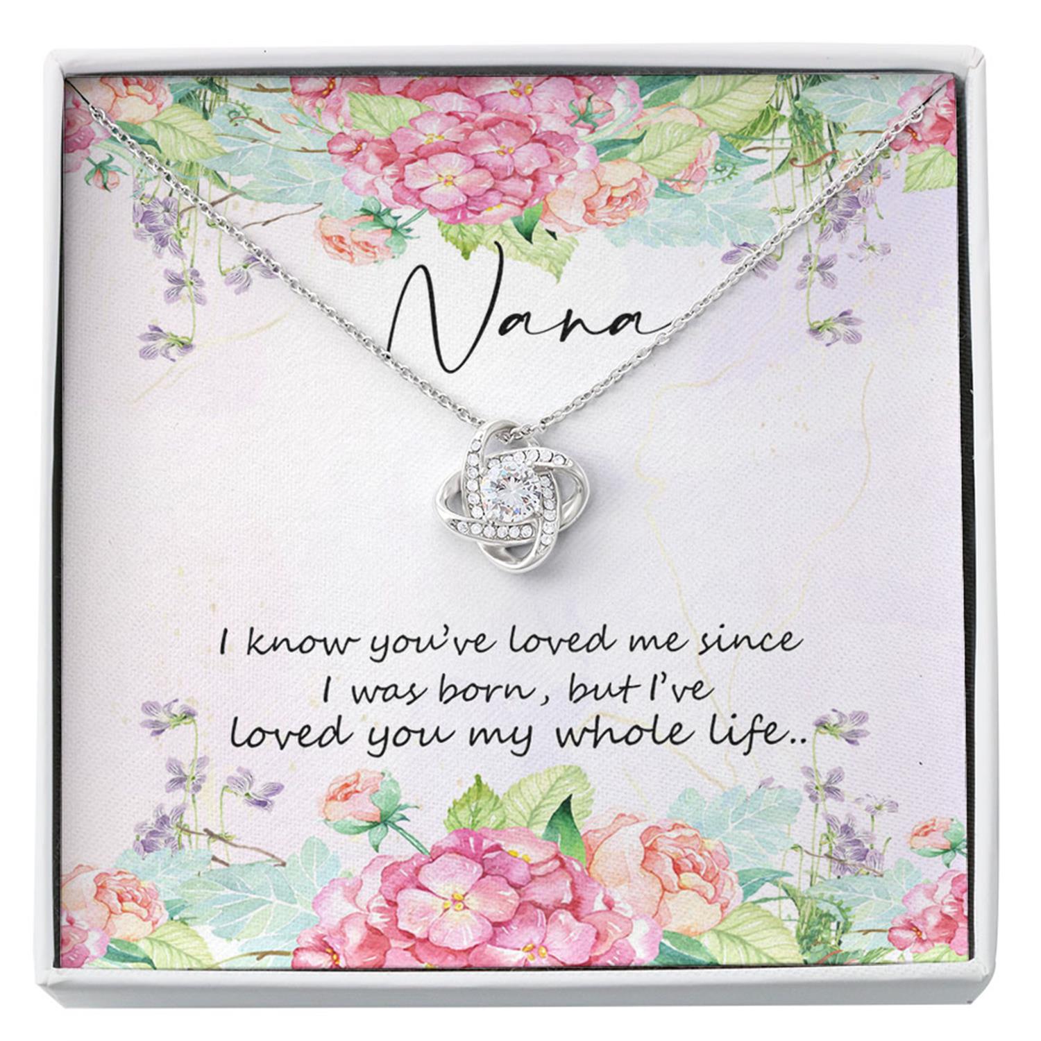 Grandmother Necklace, Nana Necklace - To Nana Necklace Card Message - Necklace, For Grandma, Nana Gifts Custom Necklace