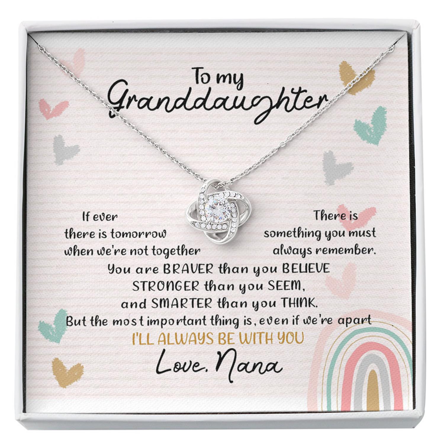 Granddaughter Necklace, To My Granddaughter Love Nana Custom Necklace