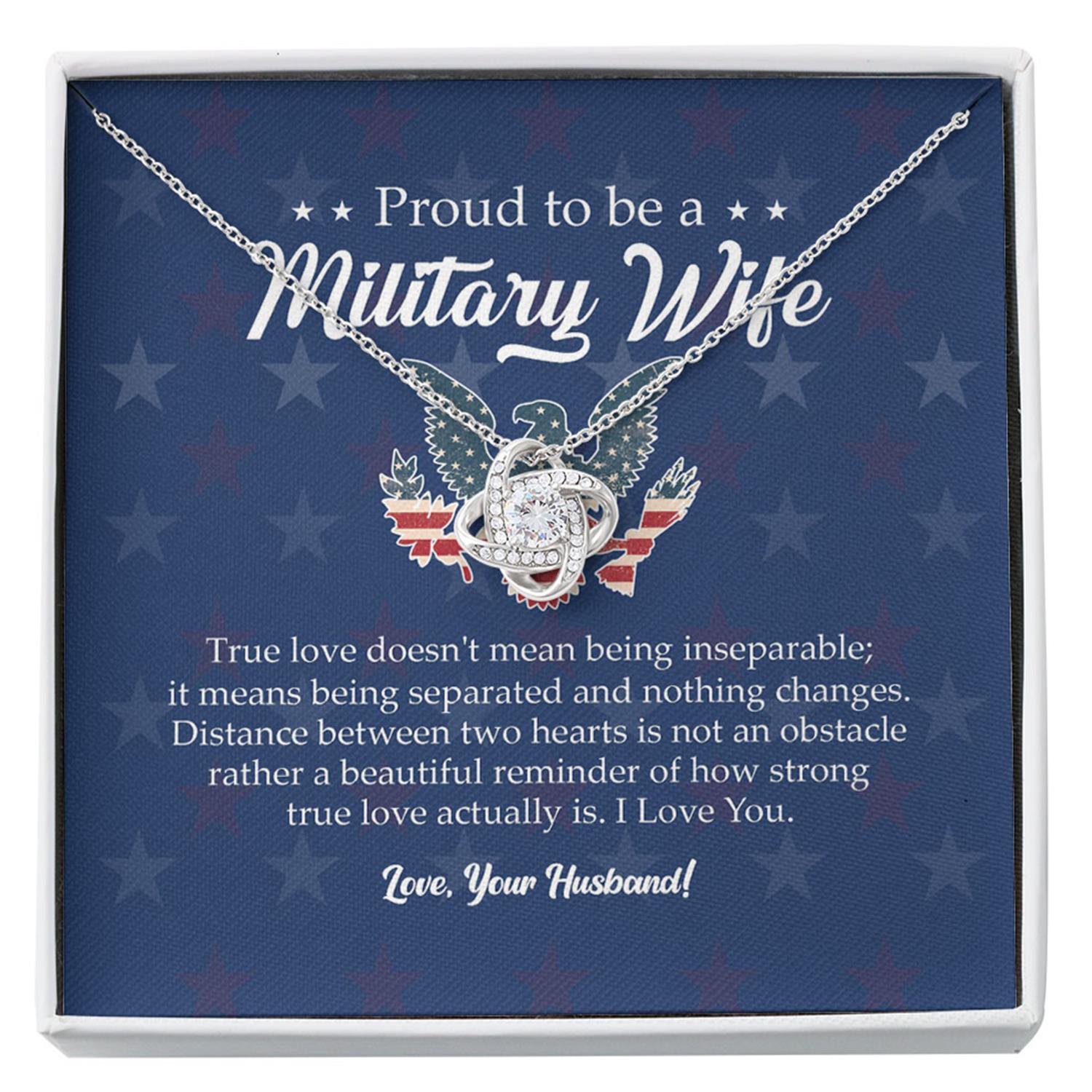 Wife Necklace, Military Wife Necklace, Army Gifts For Wife, Army Wife Gifts, Army Deployment Gift, Gift From Husband To Wife, Army Wife Military Gift Custom Necklace