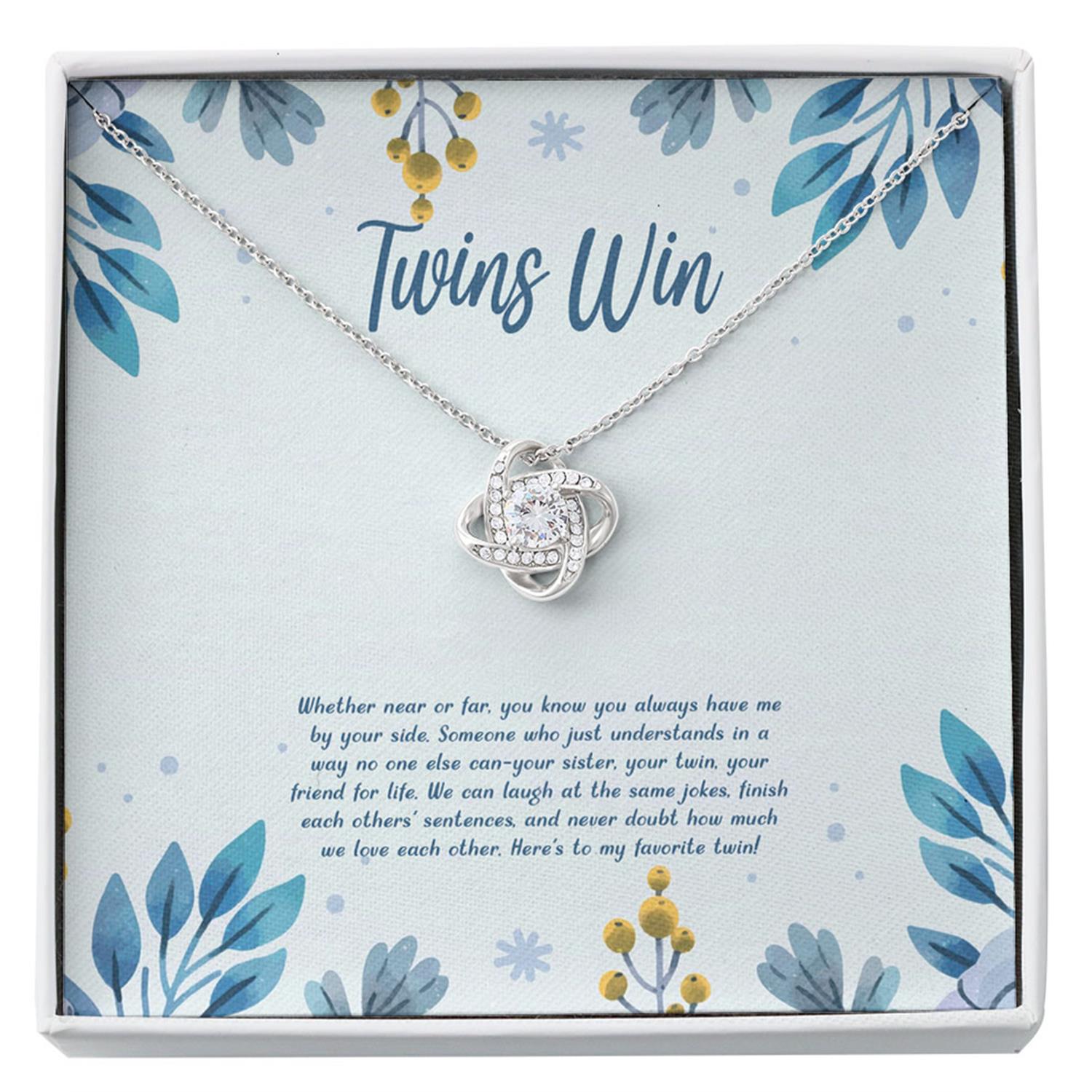 Sister Necklace, My Twin Gift Necklace For Twin Sister, Twin Girl, Show Your Twin Love Custom Necklace