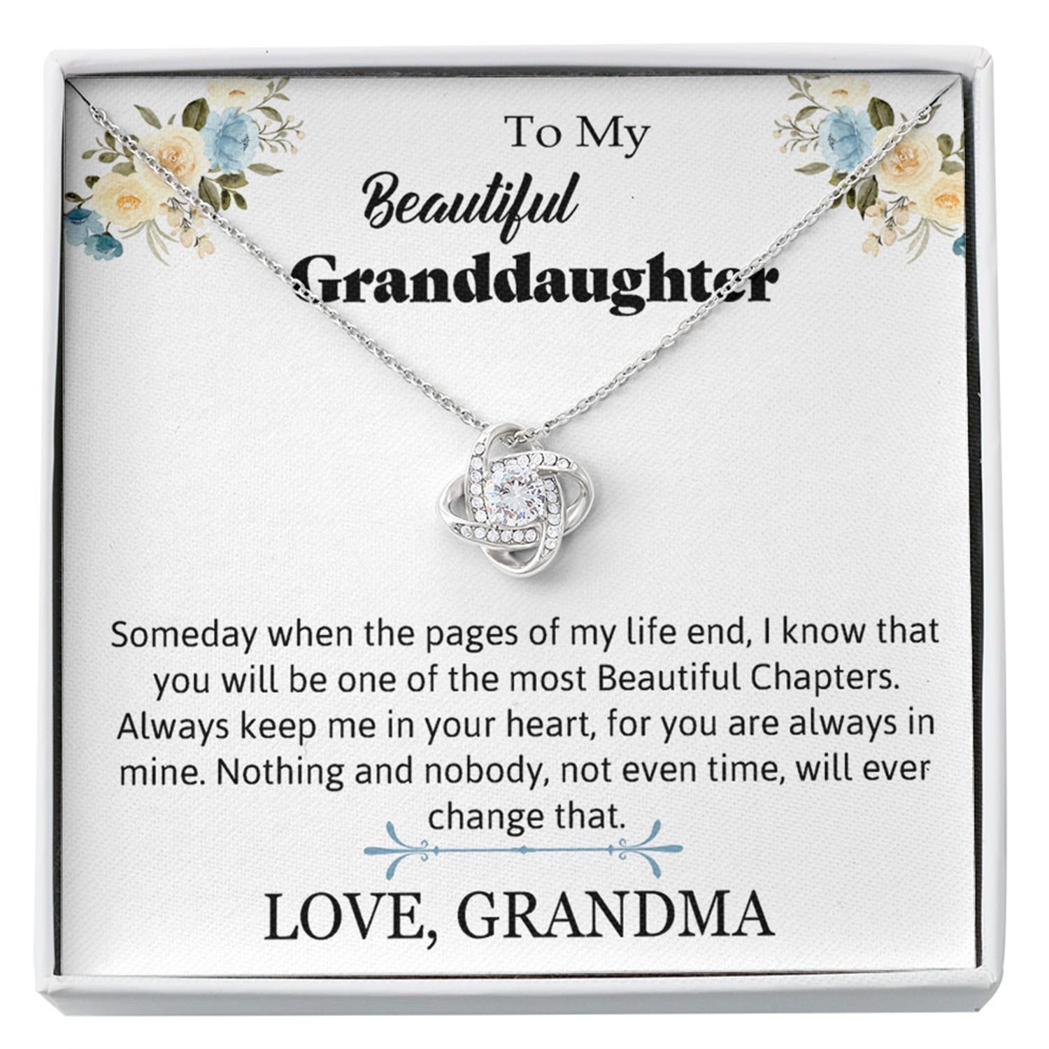 Granddaughter Necklace, To My Beautifull Granddaughter Necklace, Grandmother & Granddaughter Custom Necklace