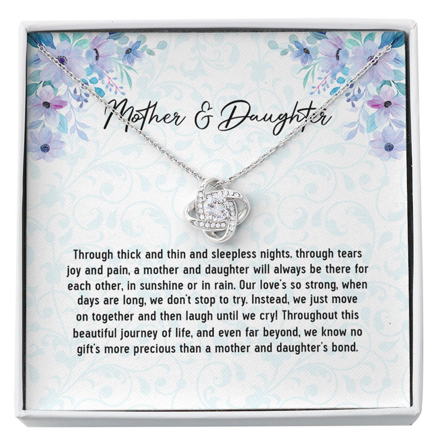 Mom Necklace, Mother & Daughter Necklace Gift, Mother's Day Gifts For Mom From Daughter Custom Necklace