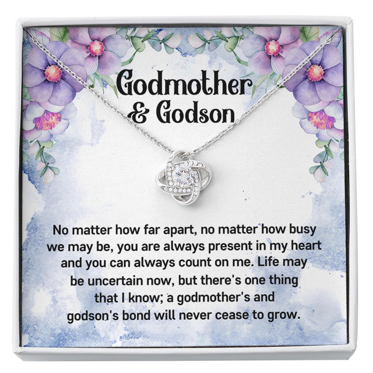 Godmother Necklace, Godson Necklace, Godmother & Godson Gift Necklace, Baptism, Confirmation, Graduation Custom Necklace