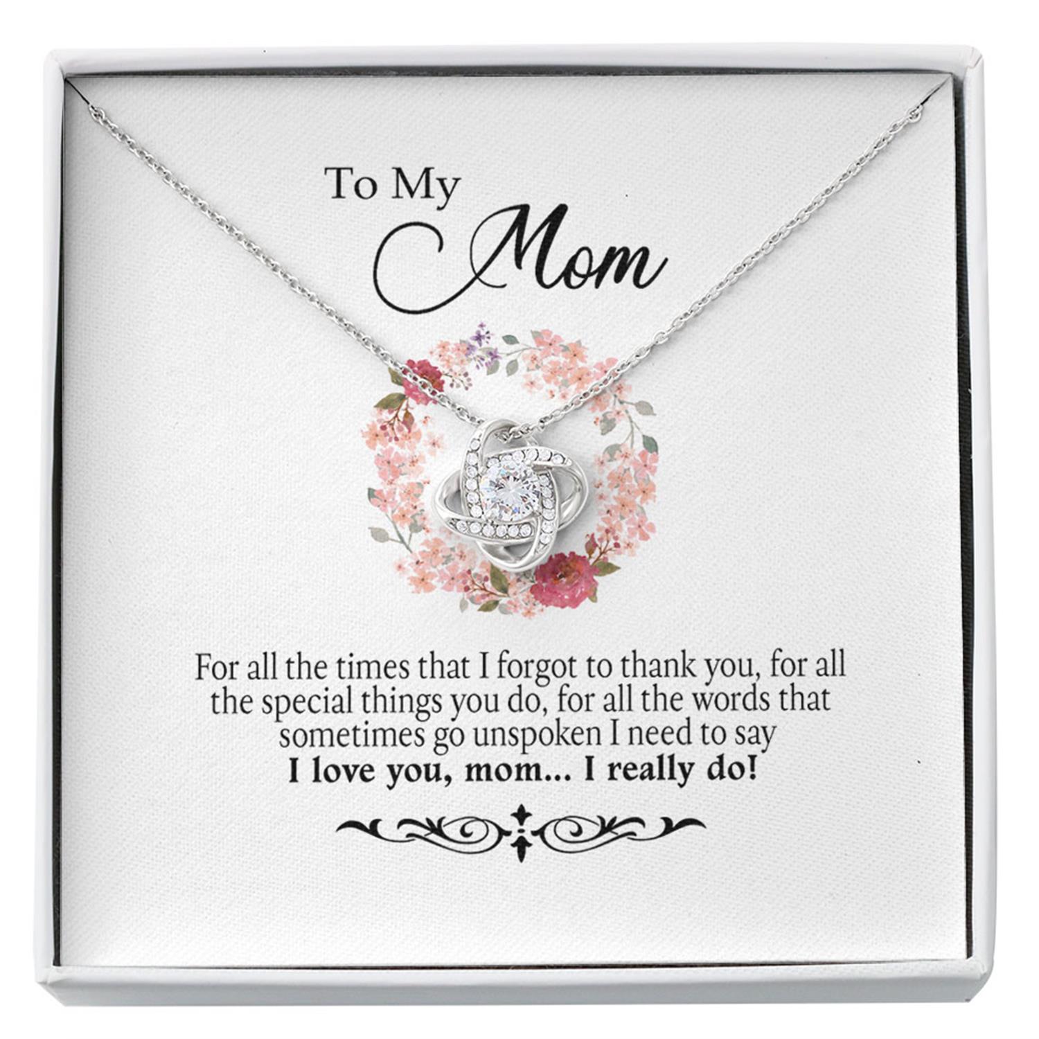 Mom Necklace, To My Mom Necklace Gift, Mother Necklace, Mom Thank You Gift Custom Necklace