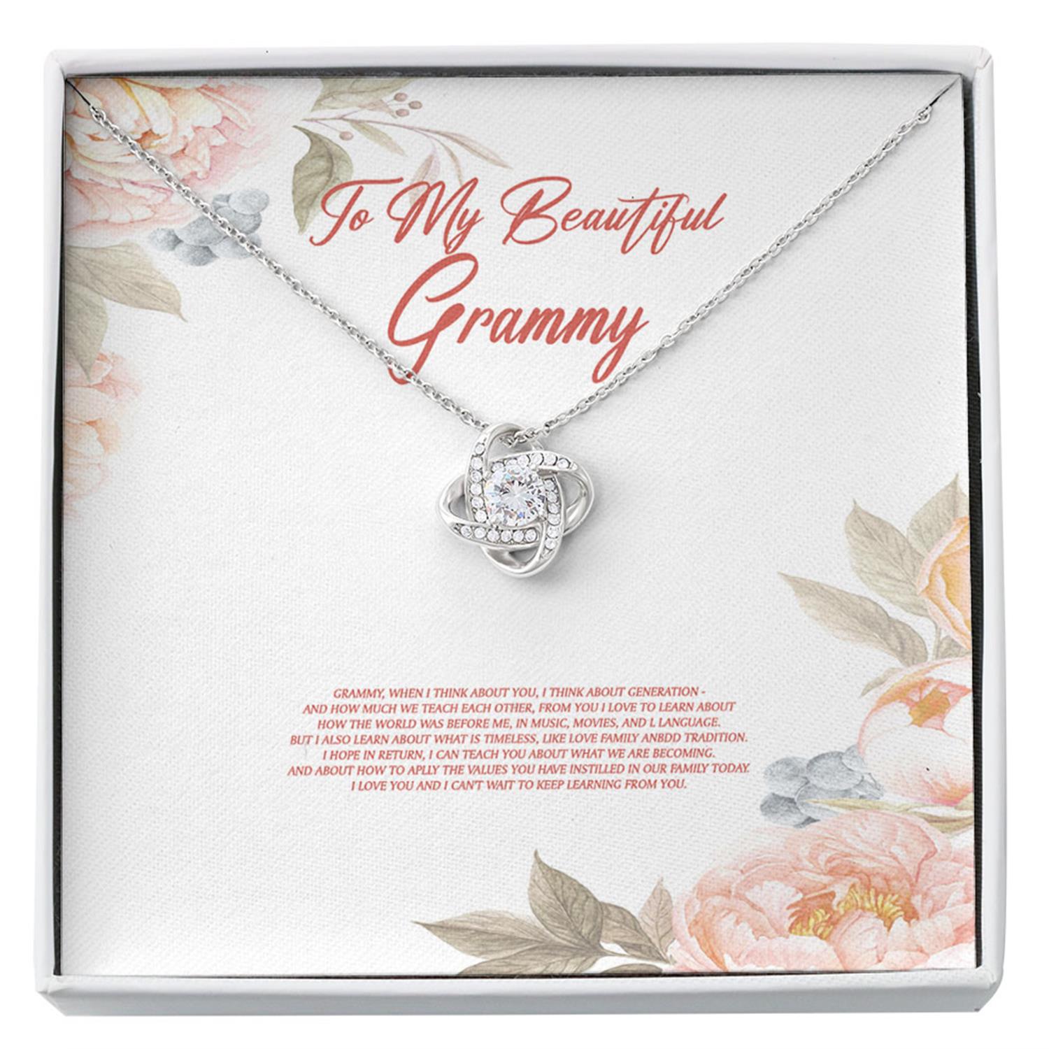 Grandmother Necklace, To My Grammy Necklace, Grandmother Necklace, Gift For Grandma To Be, New Grandma Custom Necklace
