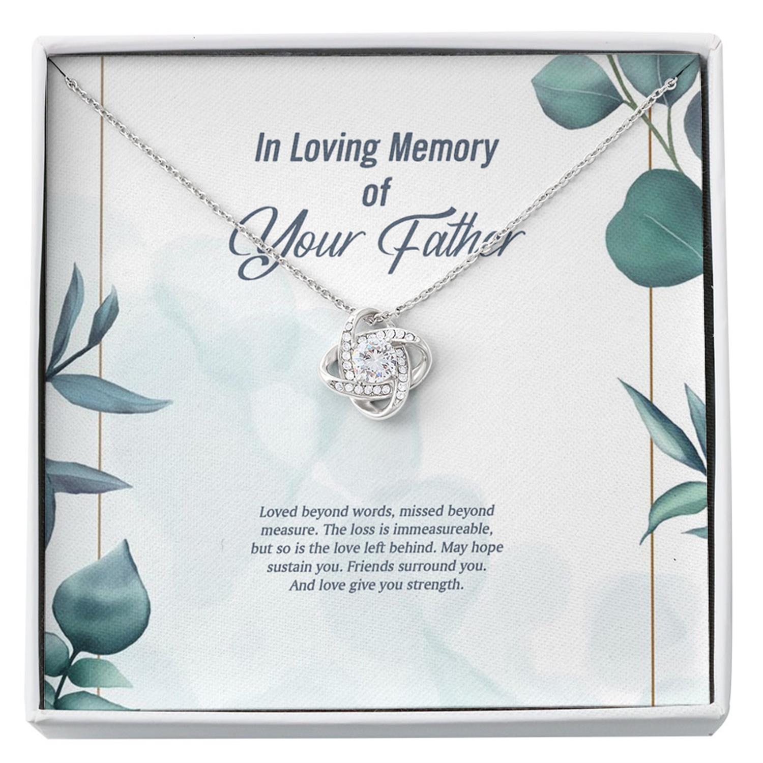 Daughter Necklace, Loss Of Father Necklace Gift For Daughter, Grief, Sympathy, Remembrance, Memorial Custom Necklace