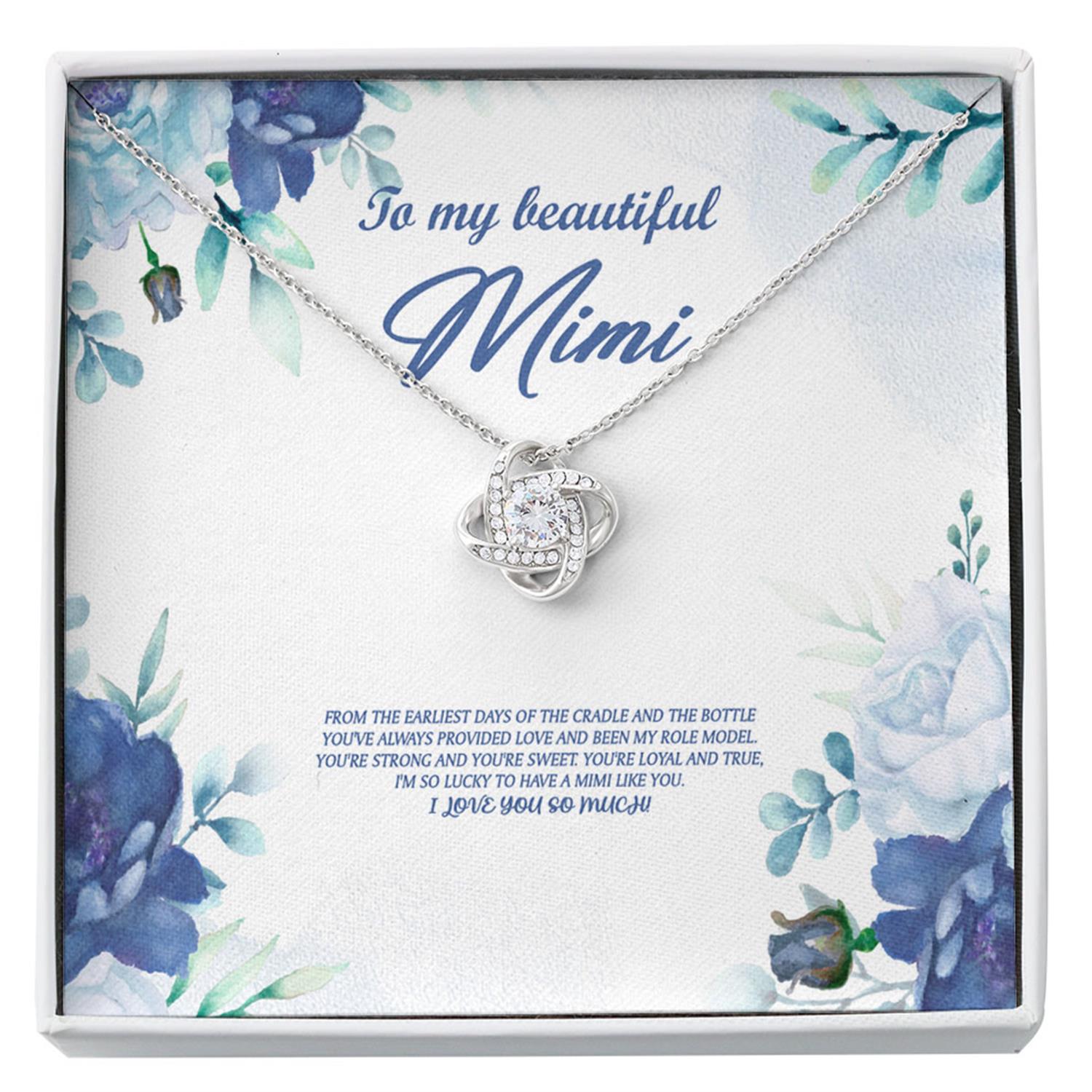 Grandmother Necklace, To My Mimi Necklace Gift, Mimi Sign, Blessed Mimi, Gifts For Grandma Custom Necklace