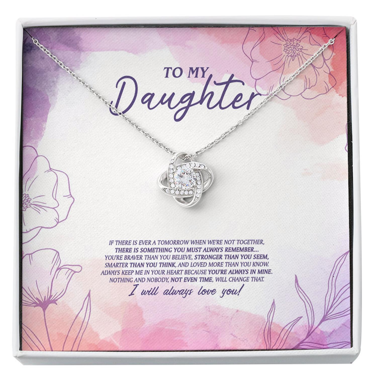 Daughter Necklace, To My Daughter "Not Even Time" Necklace. Gift For Daughter. Daughter Necklace. Gift For Daughter Custom Necklace