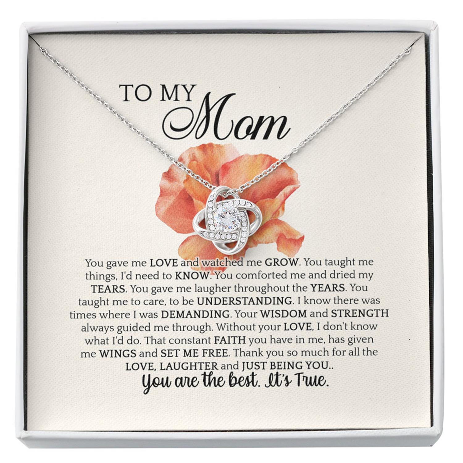 Mom Necklace Gift - You're The Best Necklace, Mom Gift From Daughter Custom Necklace