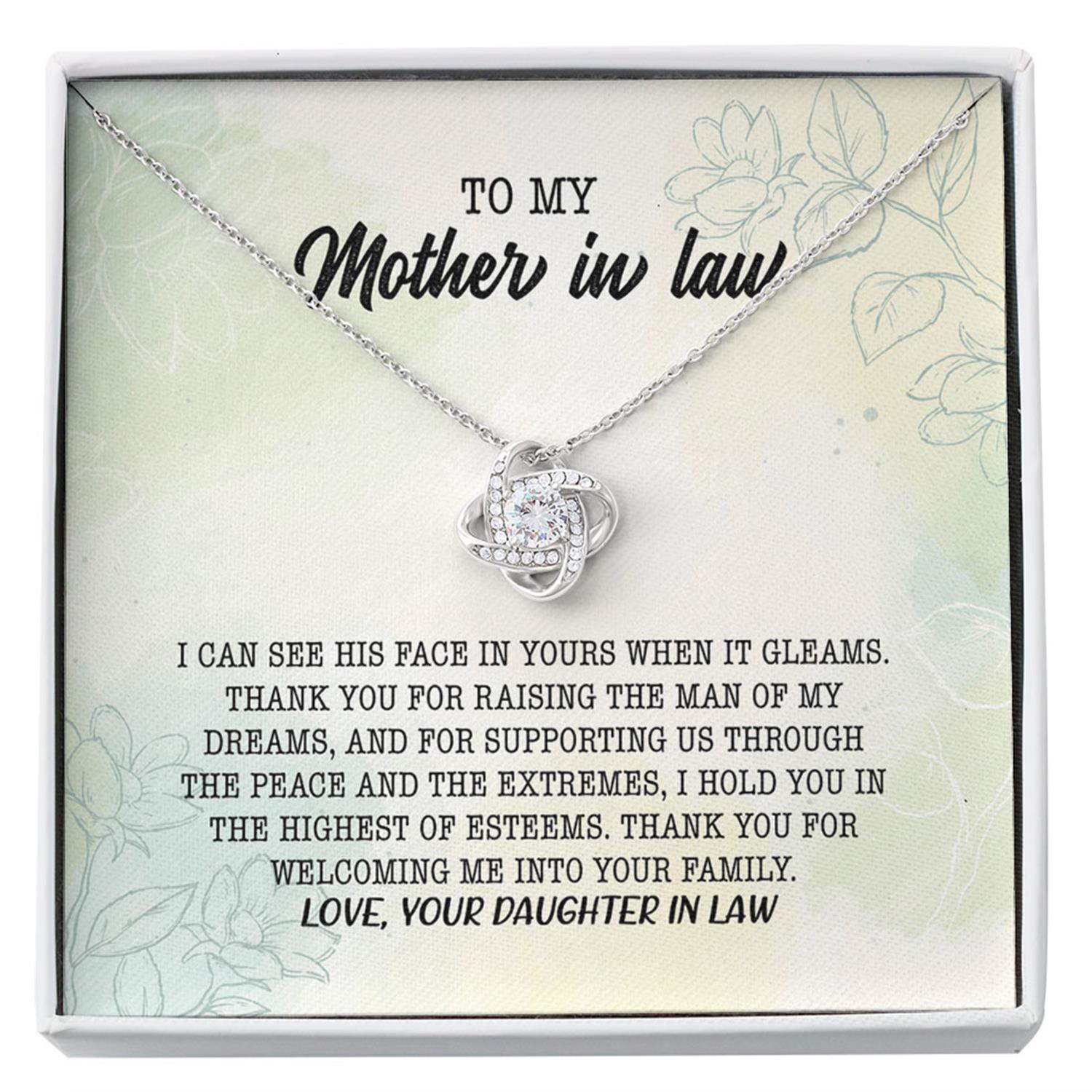 Mother-in-law Necklace, Mother In Law Necklace Gift - Man Of My Dreams Custom Necklace