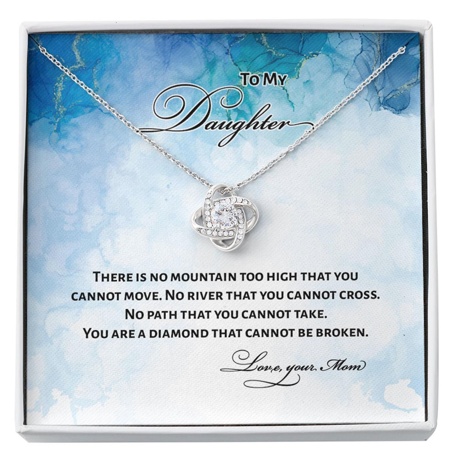 Daughter Necklace, Stepdaughter Necklace, To My Daughter Necklace Gift - You Are A Diamond Custom Necklace