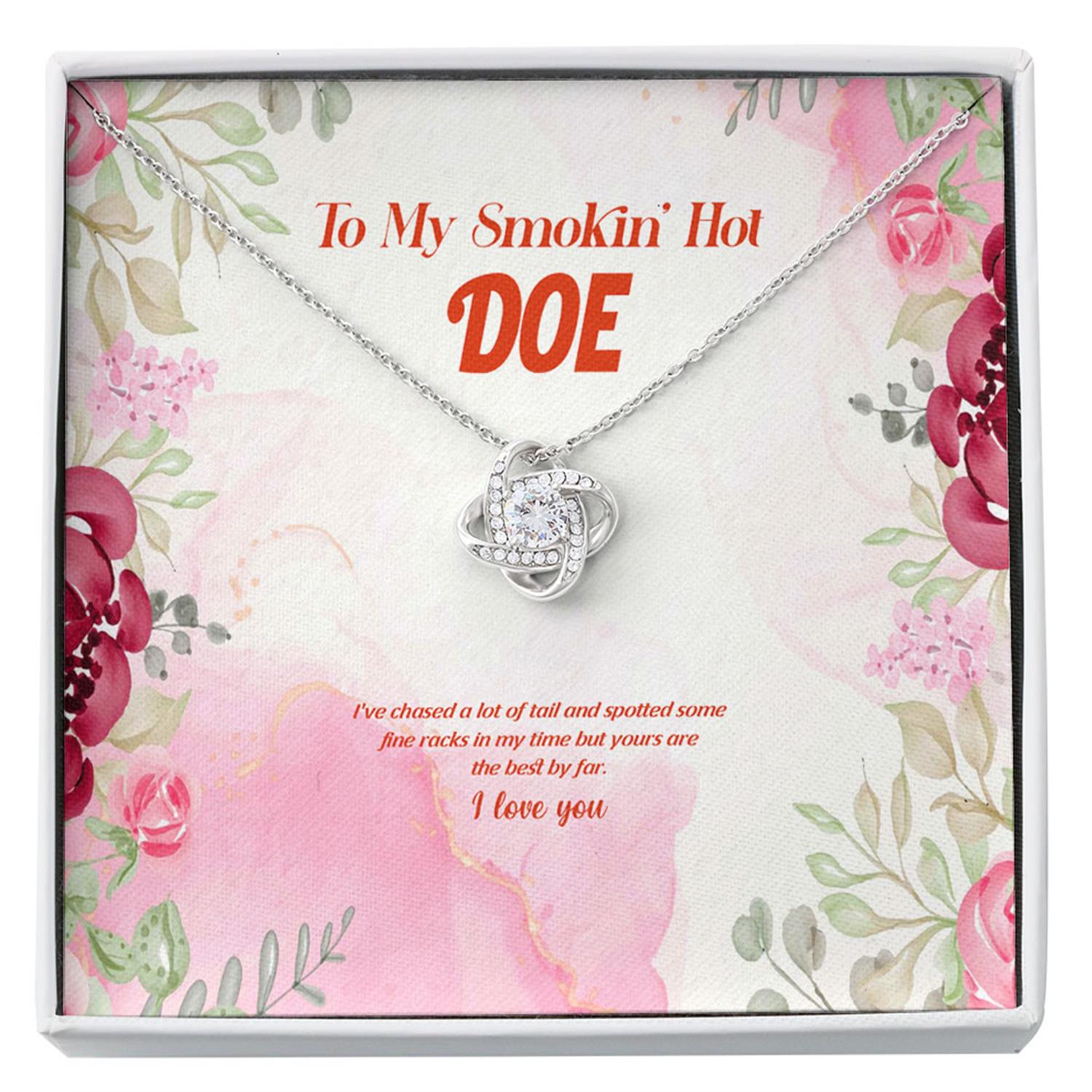 Friend Necklace, To My Smokin Hot Doe Chased Tail Spotted Fine Racks Yours Are Best Custom Necklace