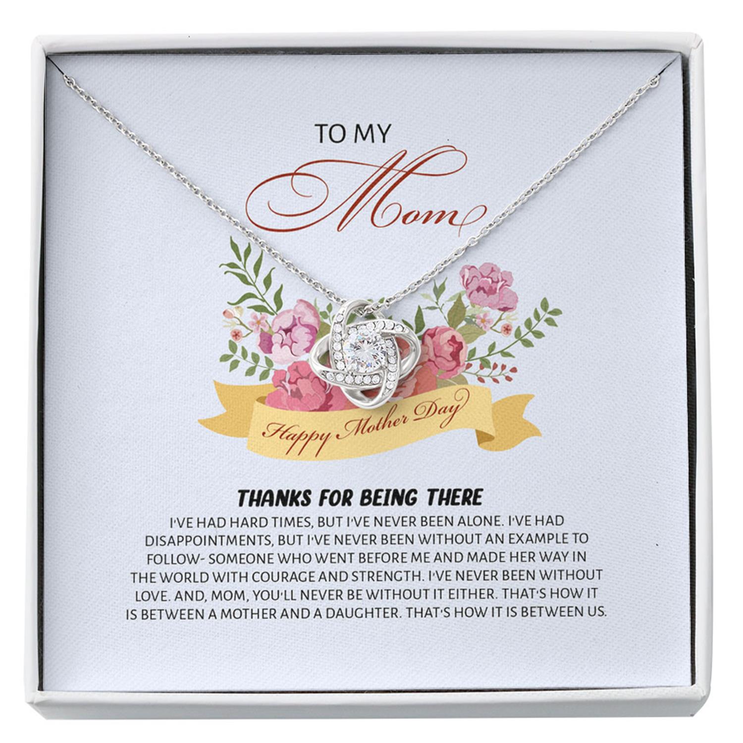 Mom Necklace, Mother Daughter Necklace, Presents For Mom Gifts, Thanks Being There Custom Necklace