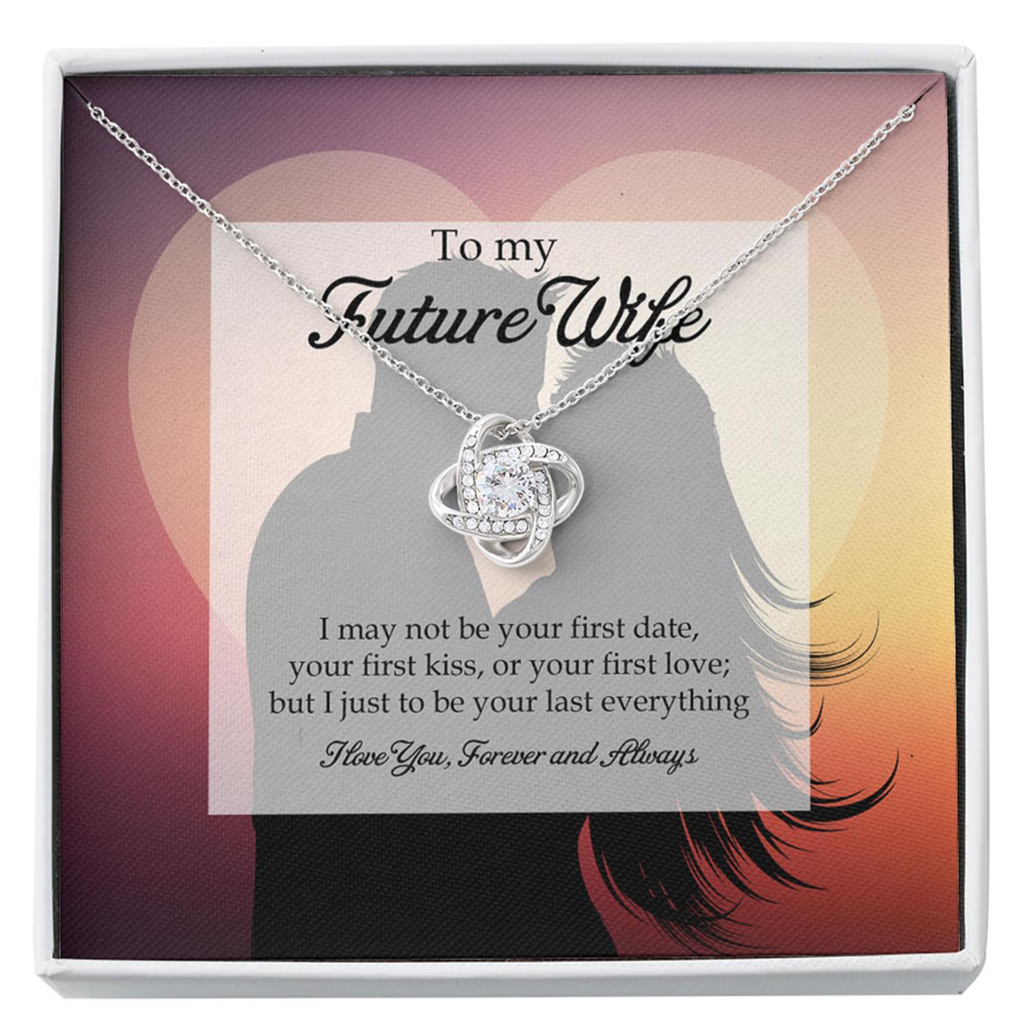 Girlfriend Necklace, Future Wife Necklace, Wife Necklace, To My Future Wife Necklace, Future Wife Gifts Infinity Love Necklace For Girlfriend Custom Necklace