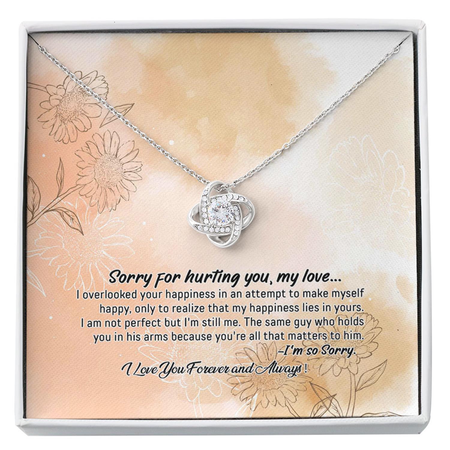 Girlfriend Necklace, Wife Necklace, To My Love "Happiness" Apology Gift Set Necklace Gift Custom Necklace