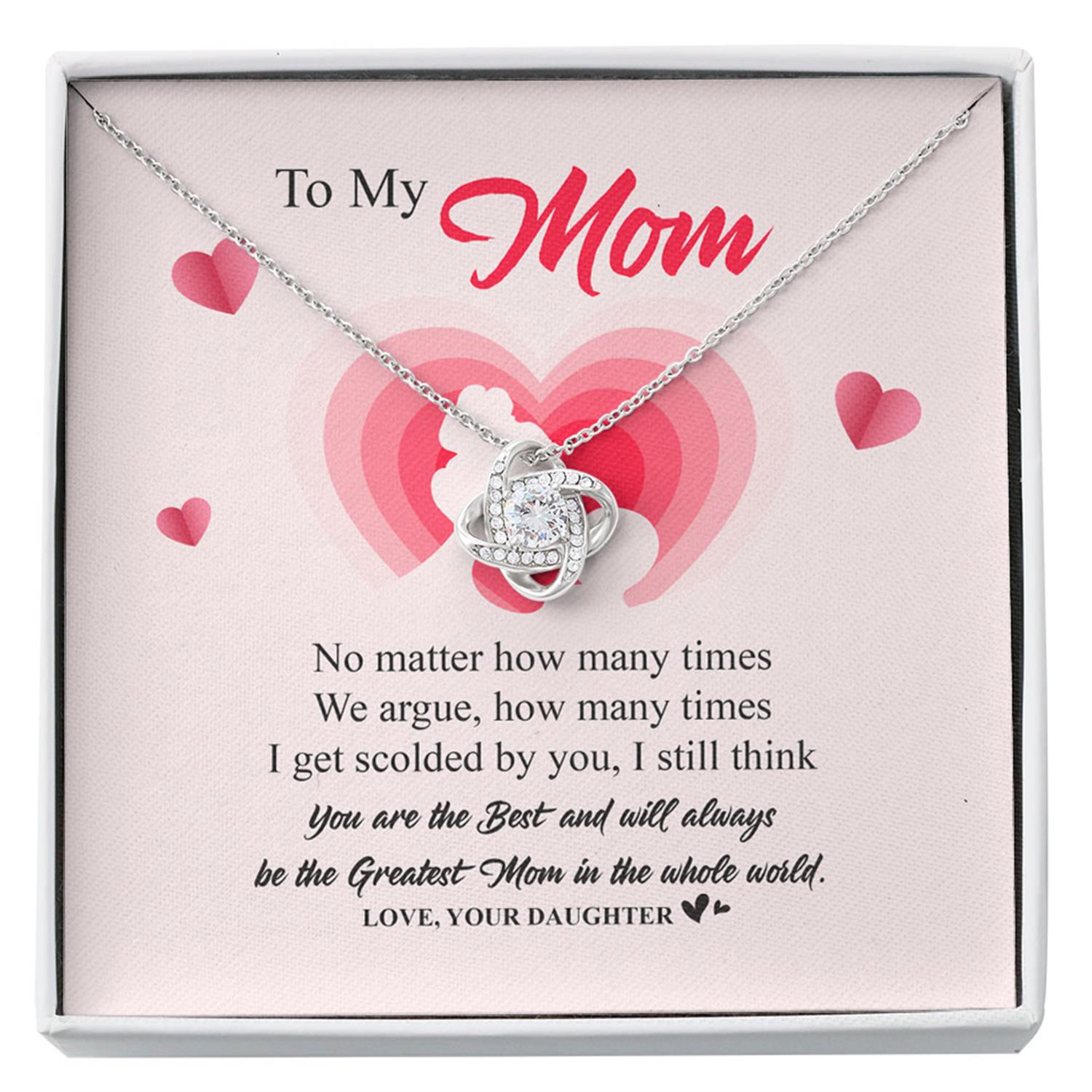 Mom Necklace, To My Mom Necklace Gift, You Will Always Be The Greatest Mom In The Whole World Custom Necklace