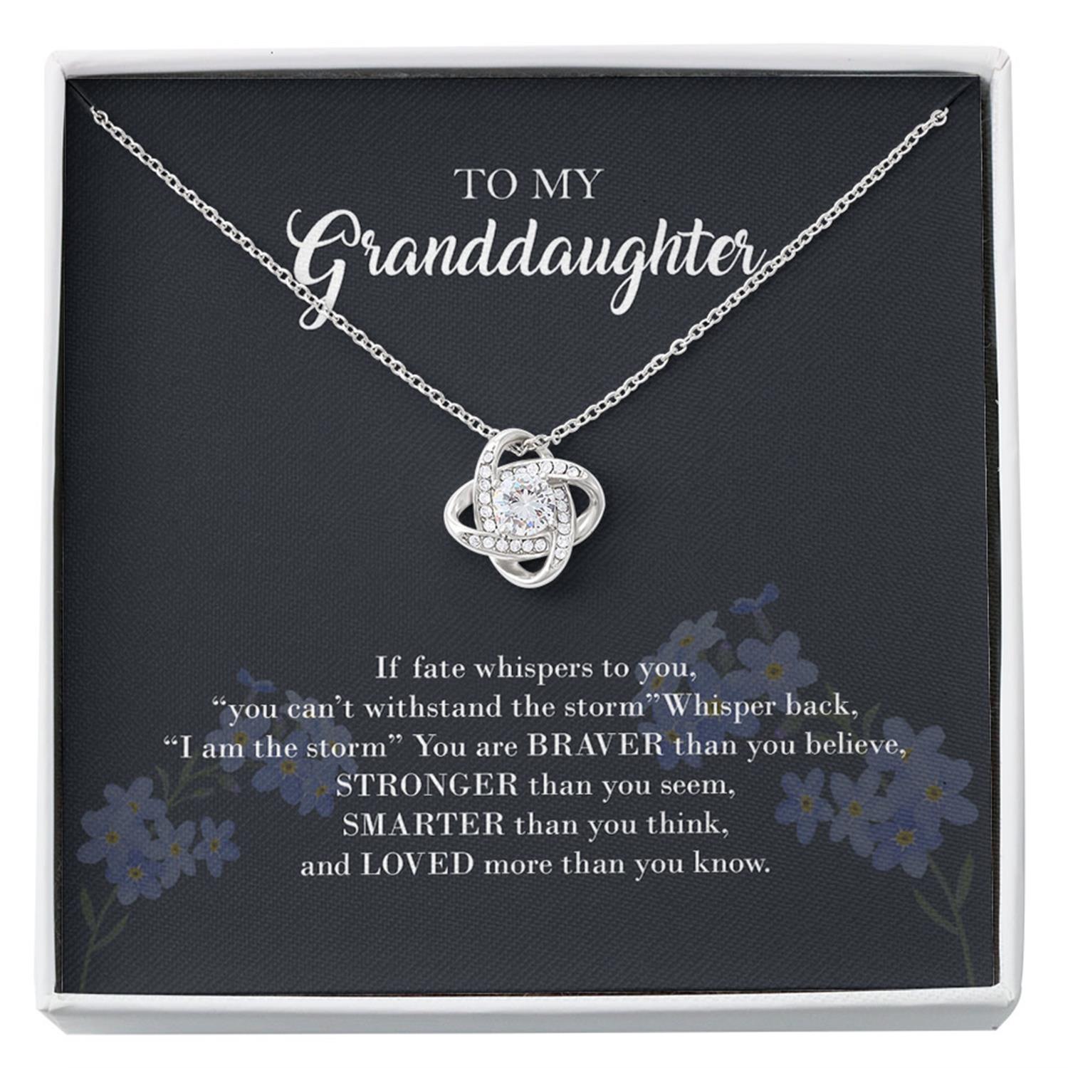 Granddaughter Necklace Gifts From Grandma, Granddaughter Gifts Custom Necklace