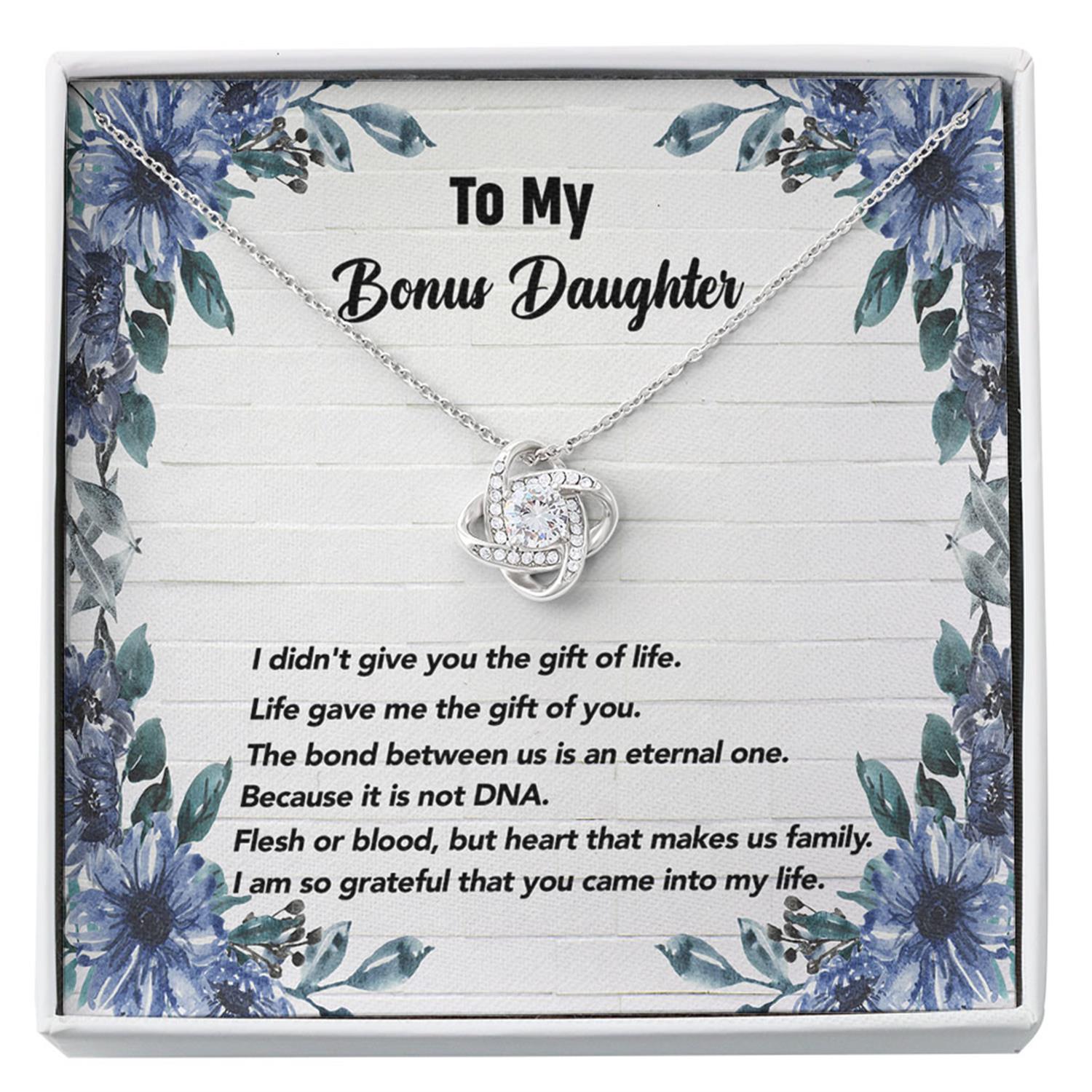 Stepdaughter Necklace, Unbiological Daughter Gifts, Bonus Daughter Custom Necklace