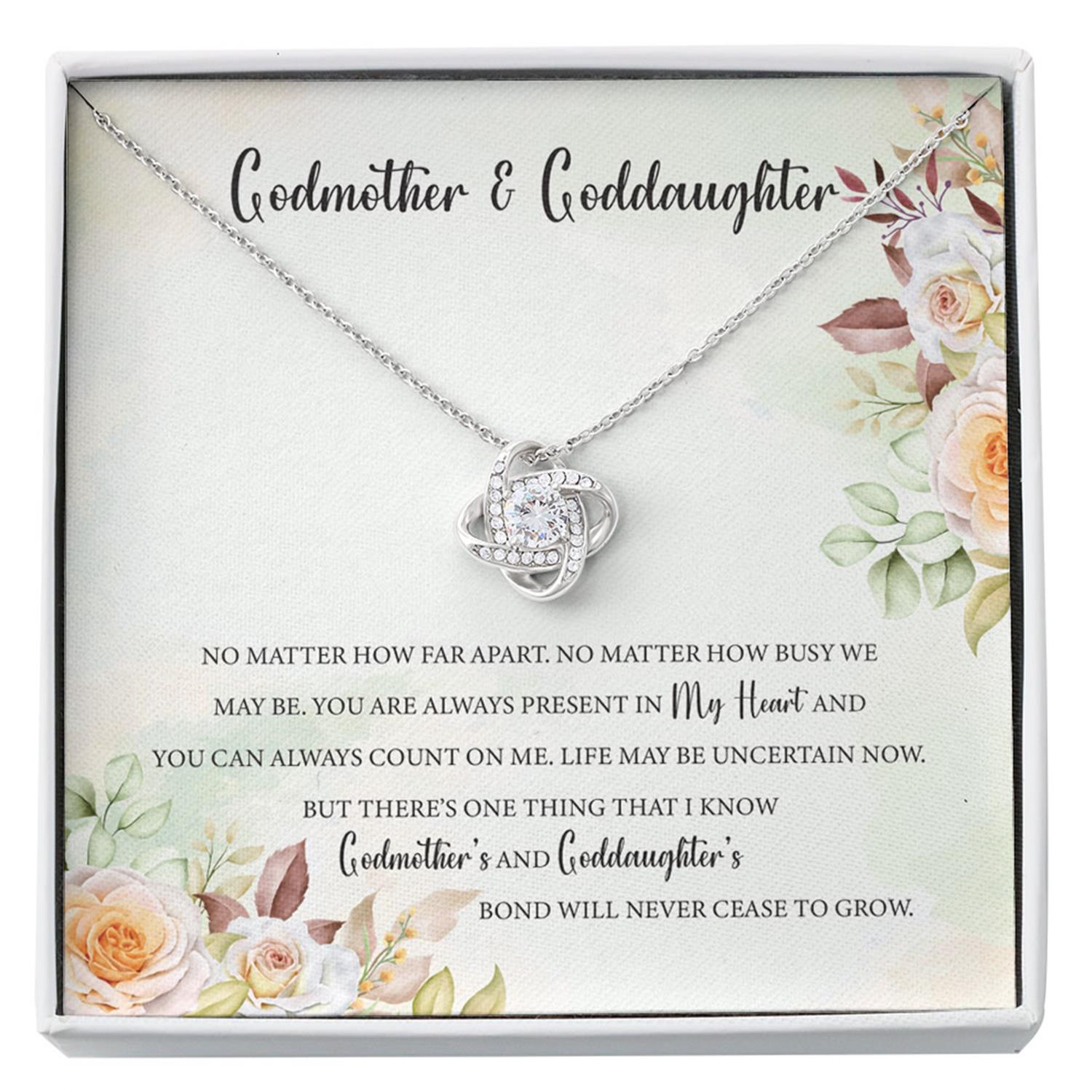 Goddaughter Necklace, Godmother Necklace, Godmother & Goddaughter Gift Necklace, Mother's Day Gift Custom Necklace