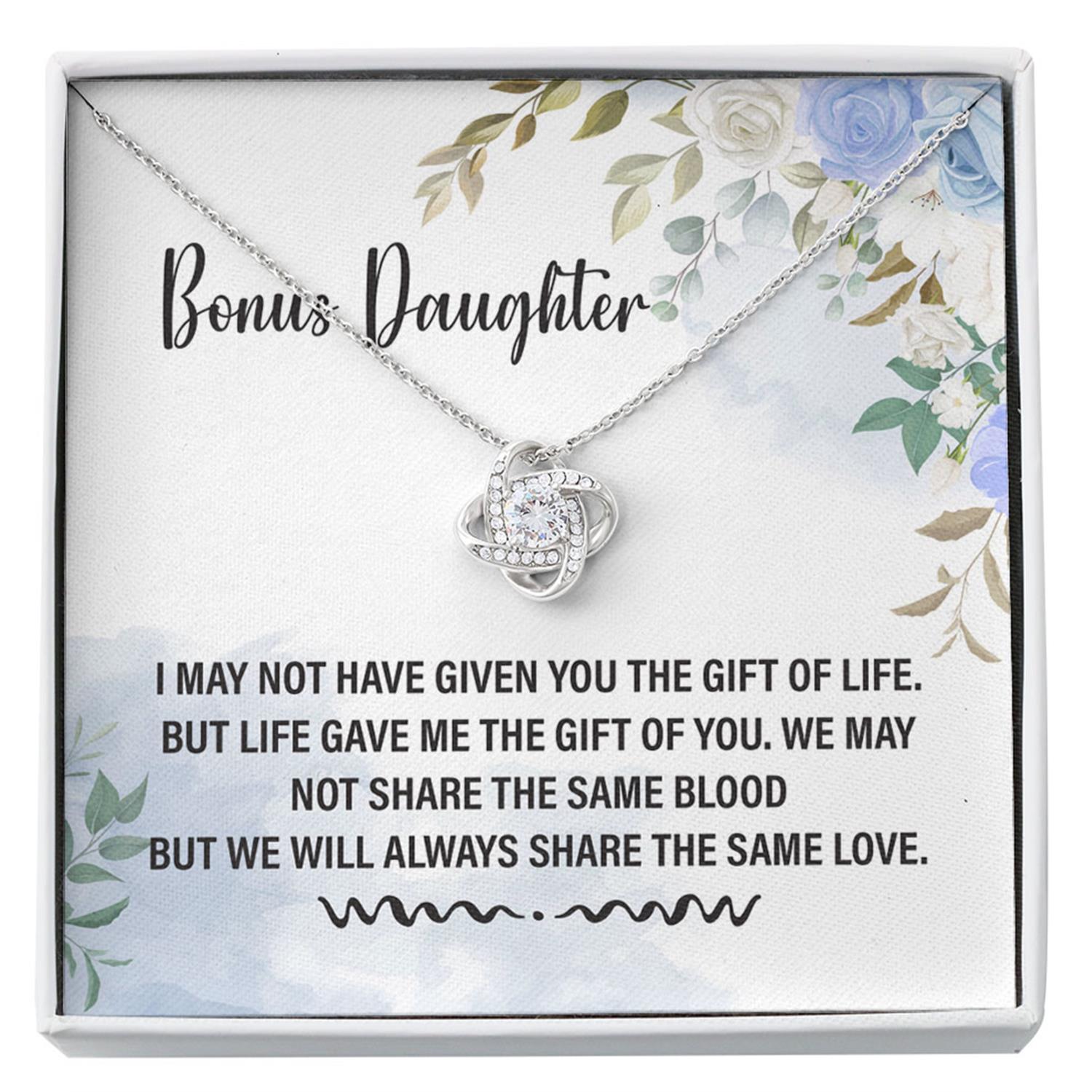 Stepdaughter Necklace, Bonus Daughter Stepdaughter Unbiological Daughter Gift Custom Necklace